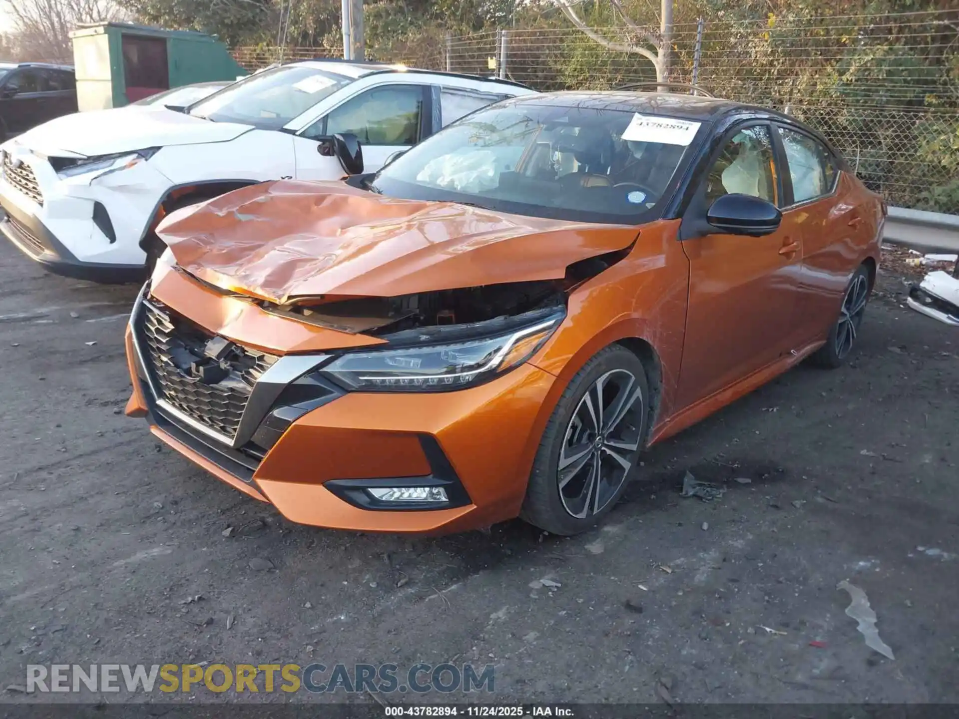 2 Photograph of a damaged car 3N1AB8DV2MY302827 NISSAN SENTRA 2021