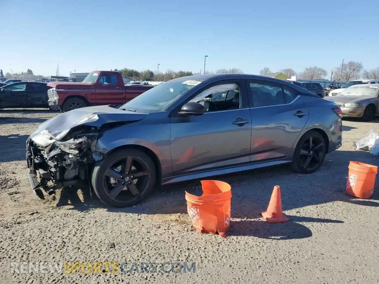 1 Photograph of a damaged car 3N1AB8DV2MY320163 NISSAN SENTRA 2021