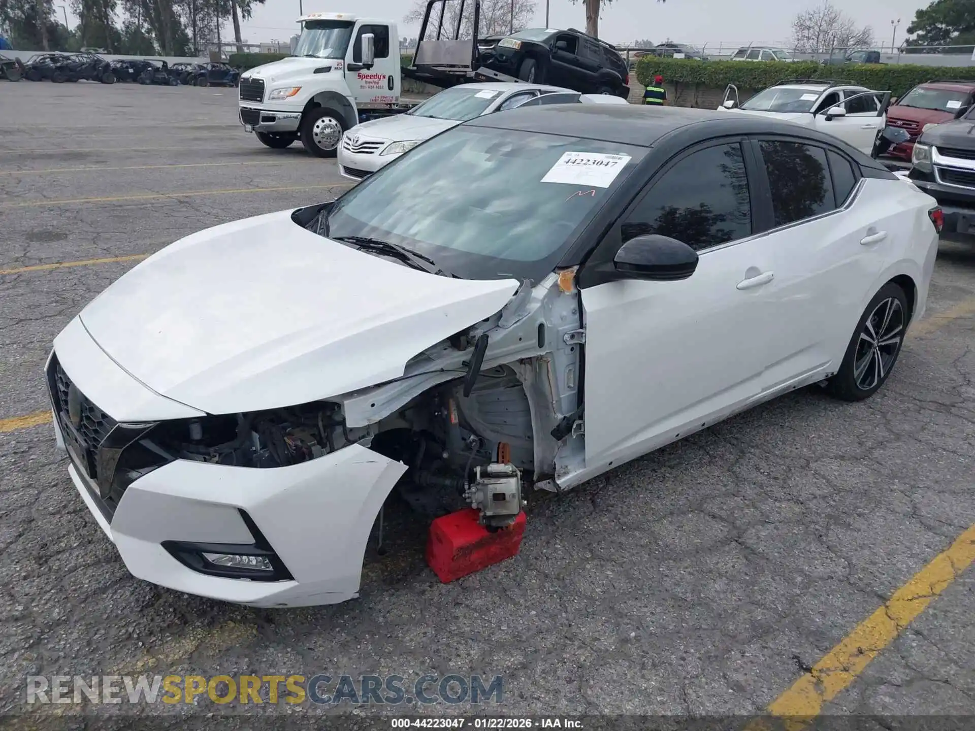 2 Photograph of a damaged car 3N1AB8DV2MY323452 NISSAN SENTRA 2021
