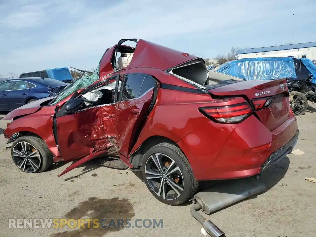 2 Photograph of a damaged car 3N1AB8DV3MY253363 NISSAN SENTRA 2021