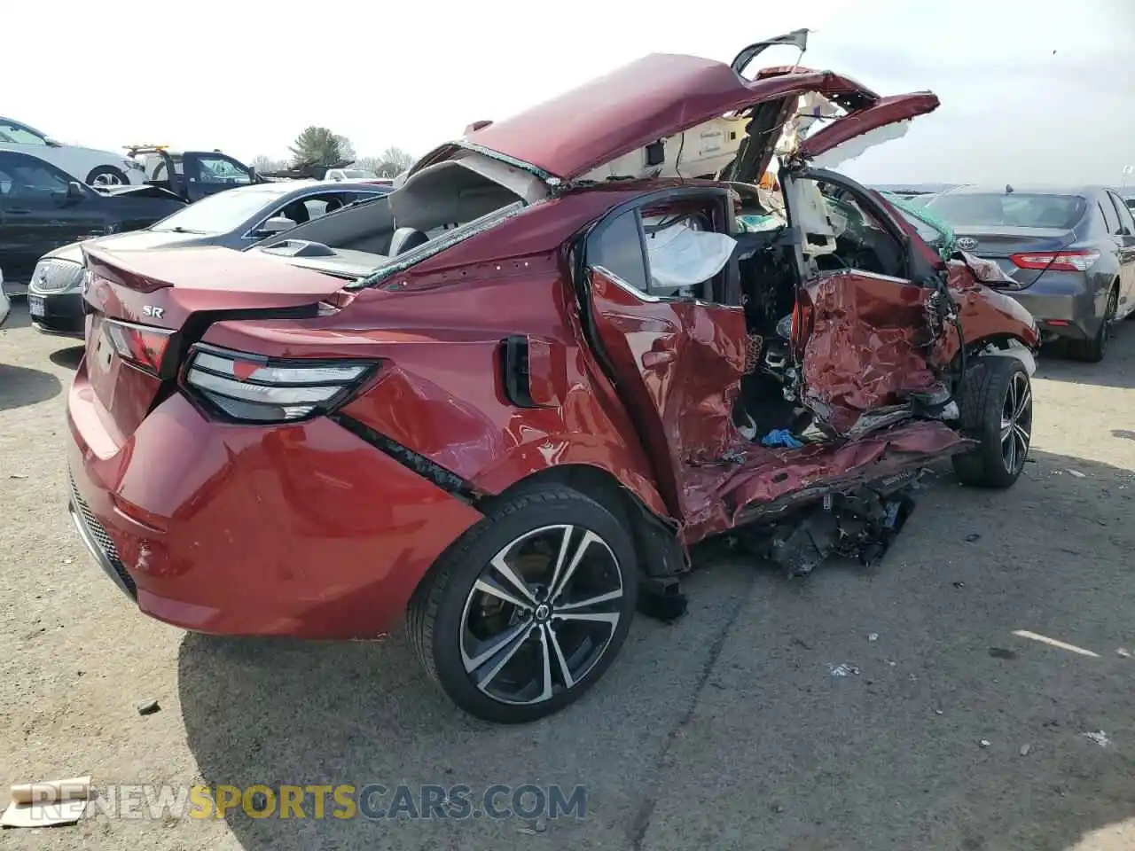 3 Photograph of a damaged car 3N1AB8DV3MY253363 NISSAN SENTRA 2021