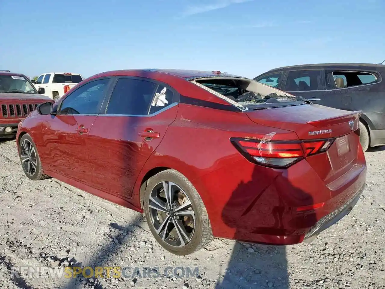 2 Photograph of a damaged car 3N1AB8DV3MY285391 NISSAN SENTRA 2021