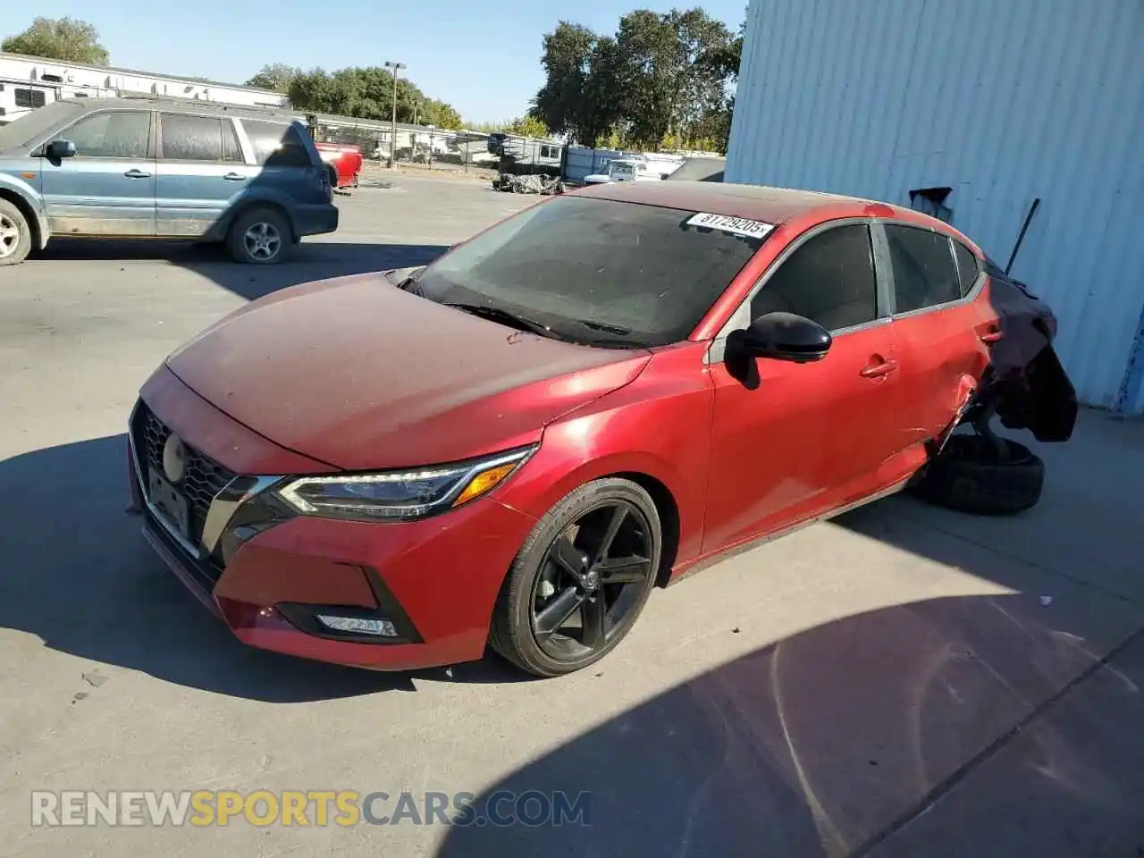 1 Photograph of a damaged car 3N1AB8DV3MY326294 NISSAN SENTRA 2021