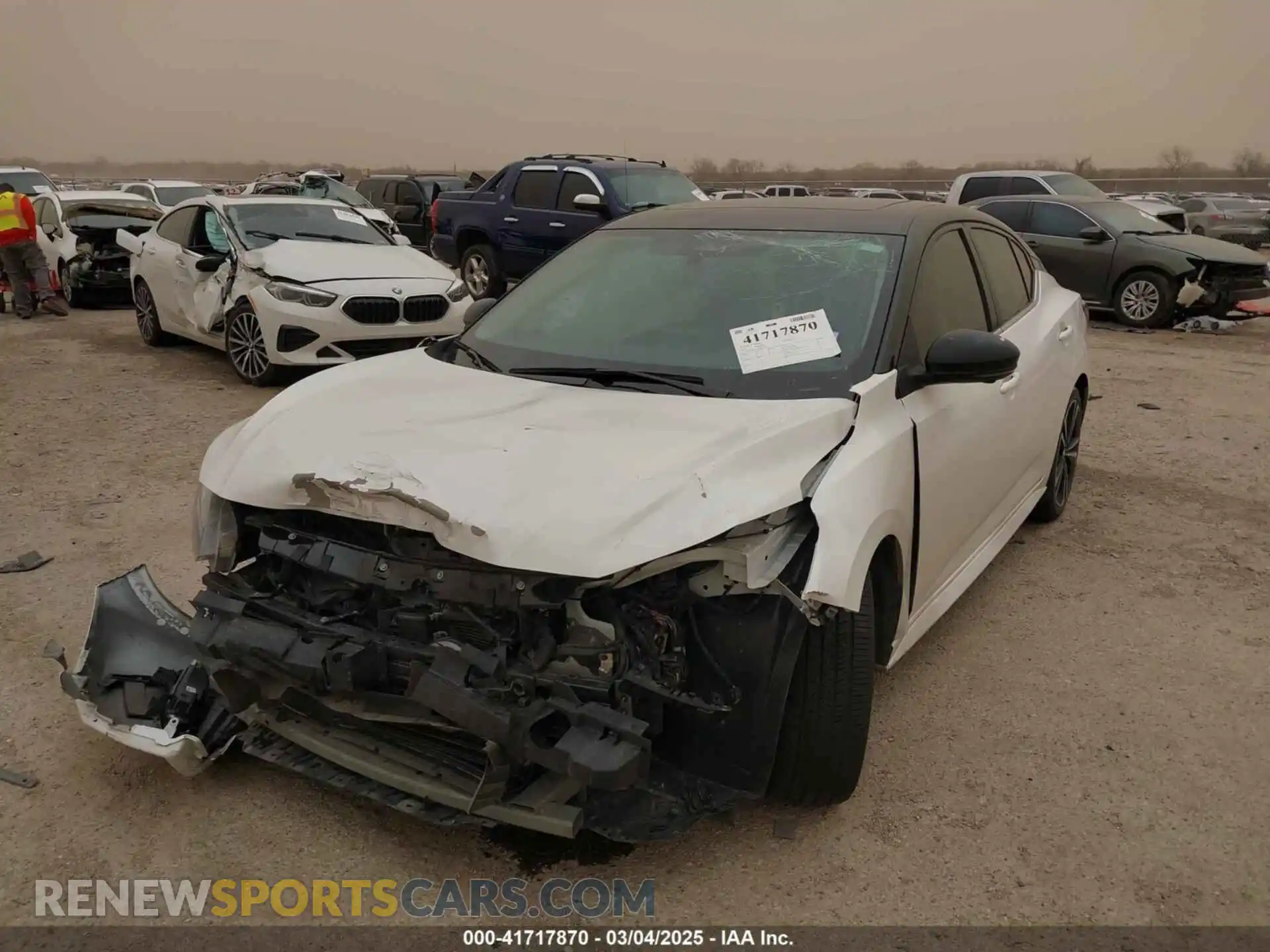 2 Photograph of a damaged car 3N1AB8DV6MY207963 NISSAN SENTRA 2021