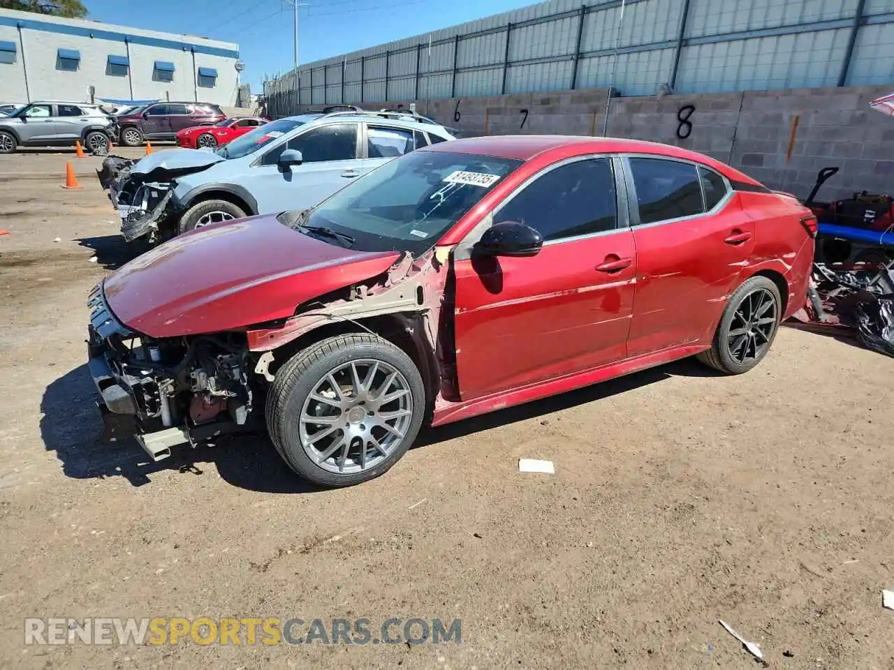 1 Photograph of a damaged car 3N1AB8DV6MY247783 NISSAN SENTRA 2021