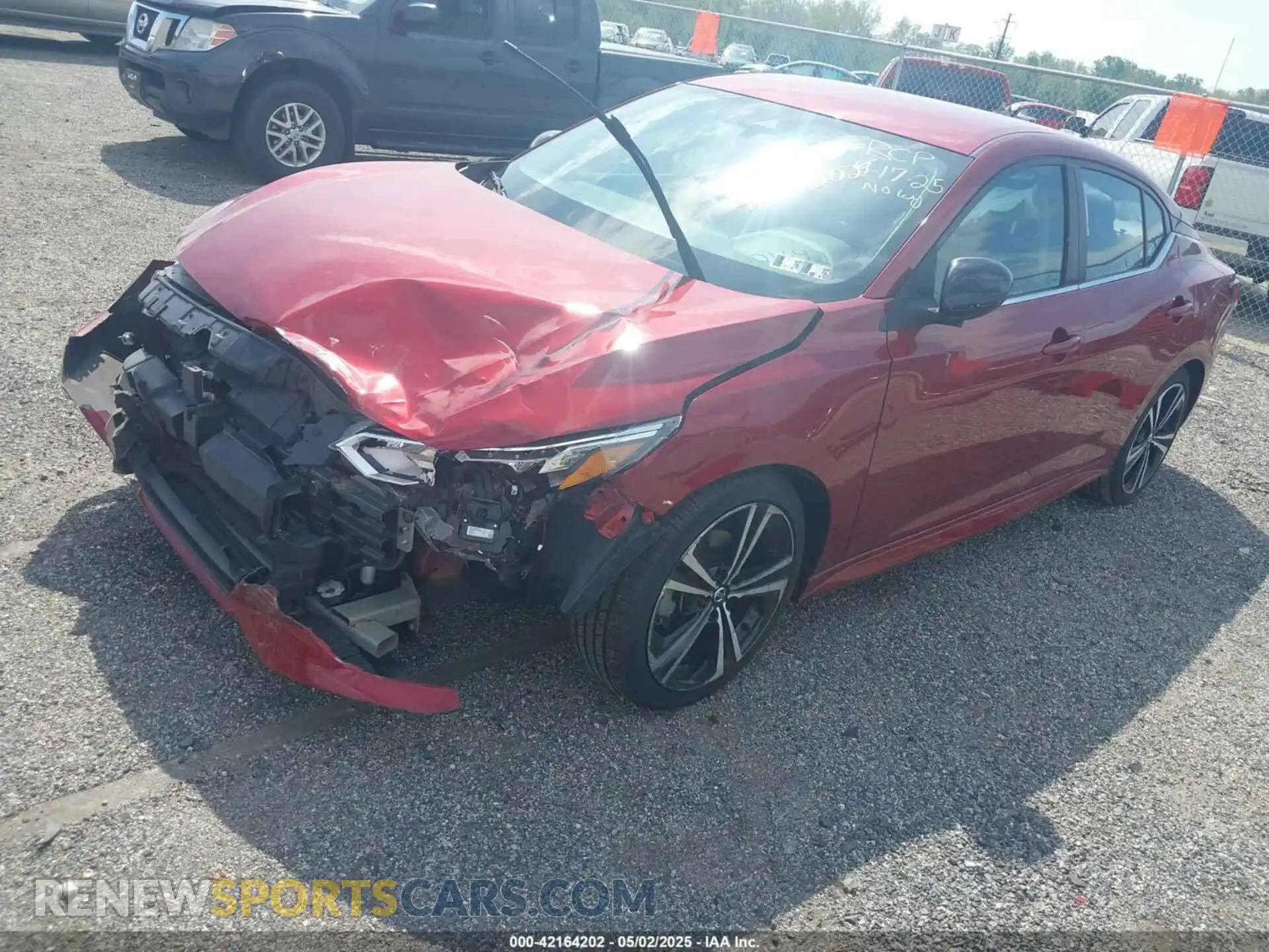 2 Photograph of a damaged car 3N1AB8DV7MY273910 NISSAN SENTRA 2021