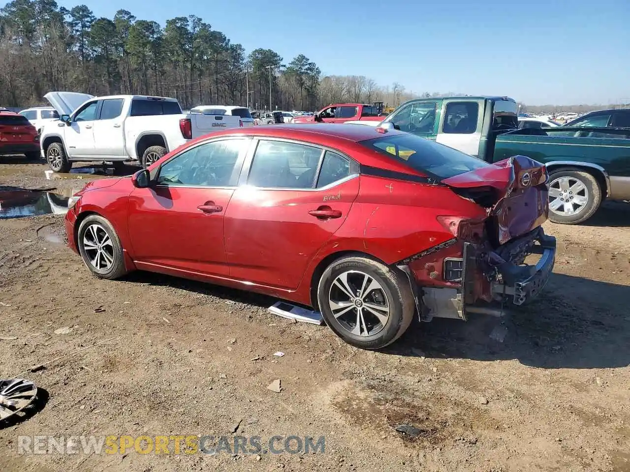 2 Photograph of a damaged car 3N1AB8CV4NY272068 NISSAN SENTRA 2022
