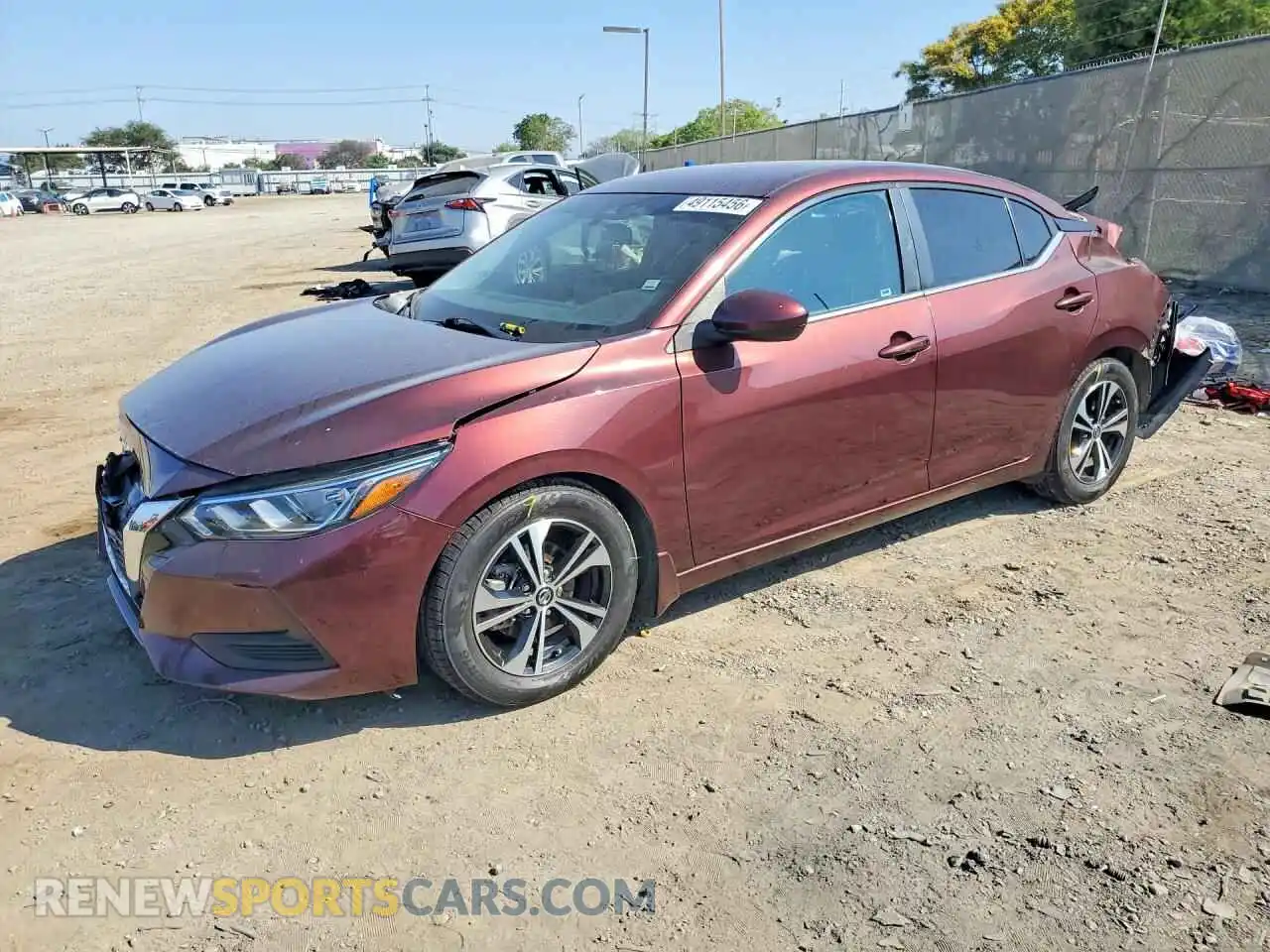 1 fotografías del automóvil dañado 3N1AB8CV5NY274461 NISSAN SENTRA 2022