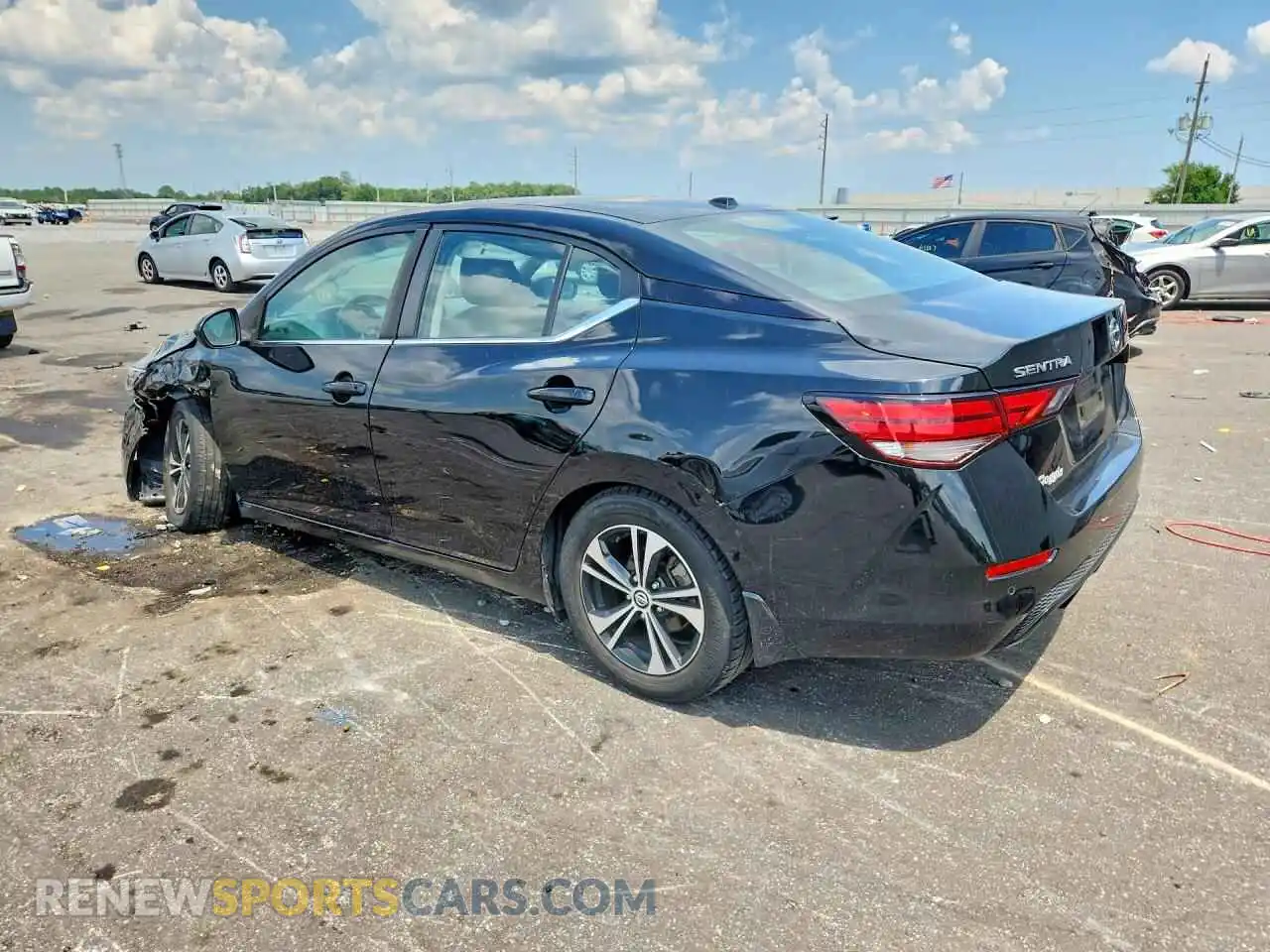 2 Photograph of a damaged car 3N1AB8CV9NY247053 NISSAN SENTRA 2022