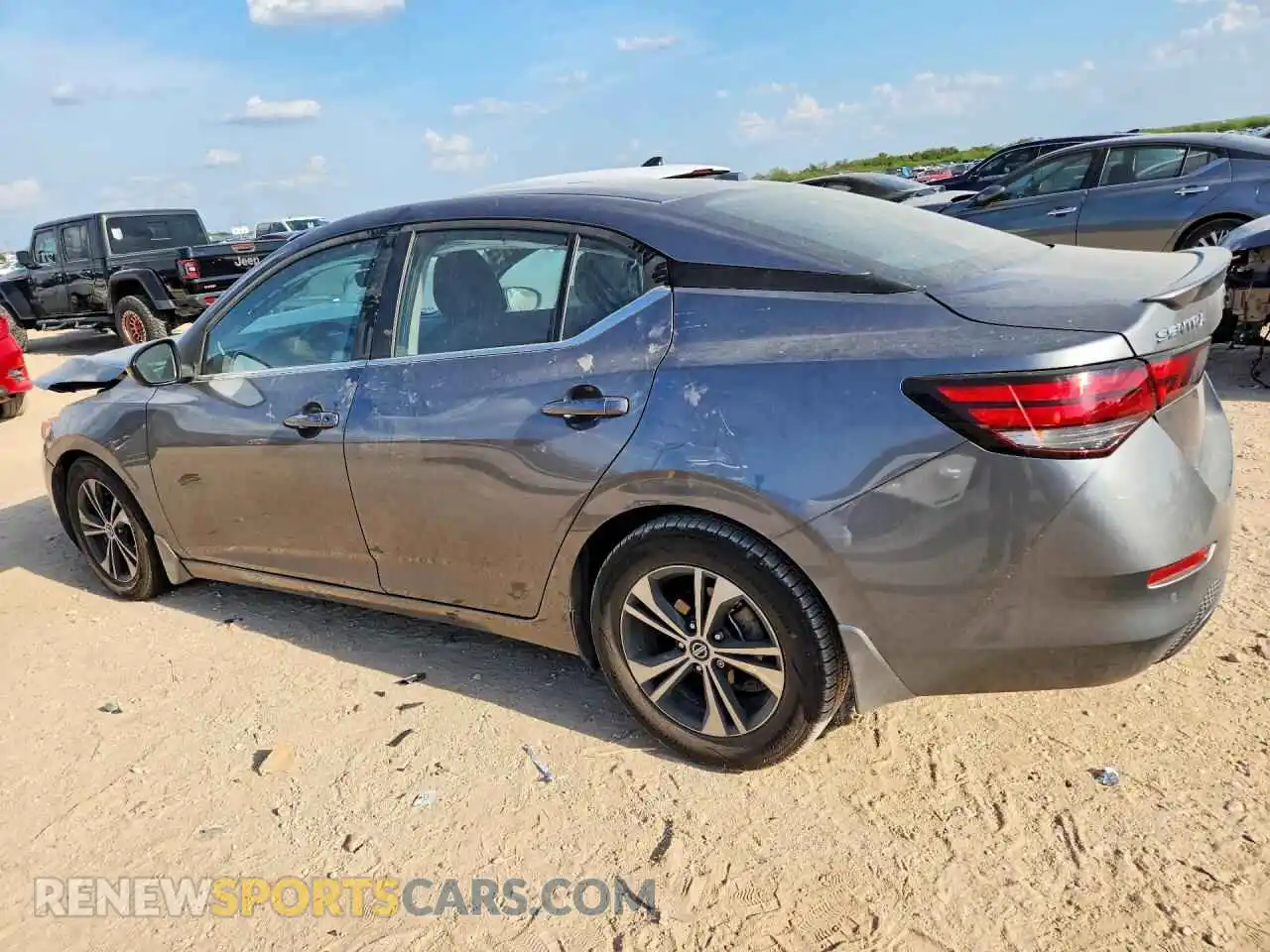 2 Photograph of a damaged car 3N1AB8CVXNY299534 NISSAN SENTRA 2022