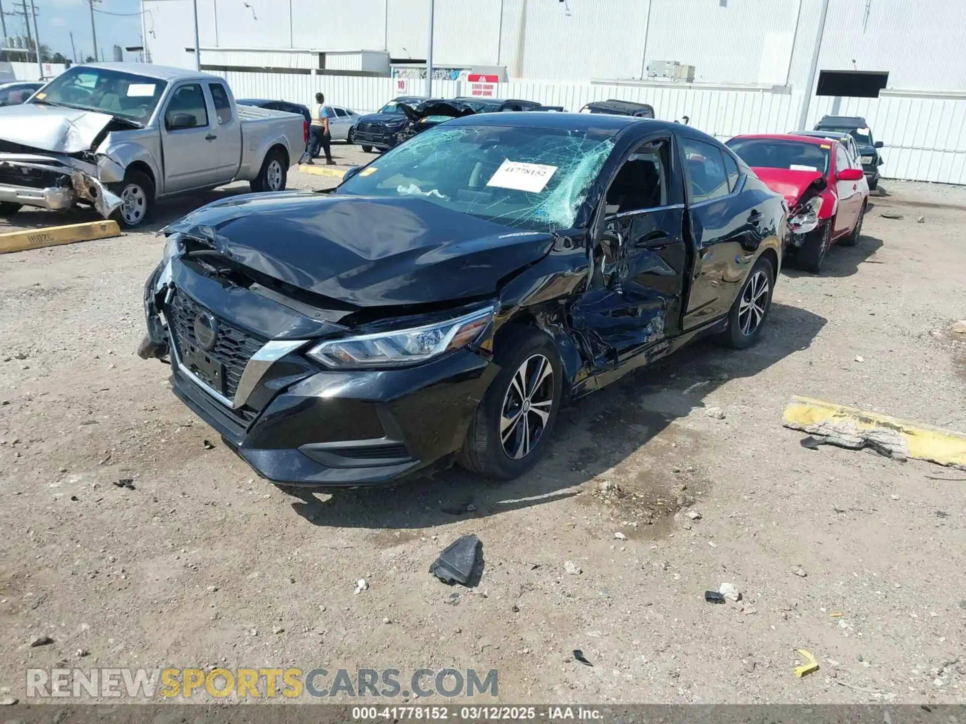 2 Photograph of a damaged car 3N1AB8CV1PY311461 NISSAN SENTRA 2023