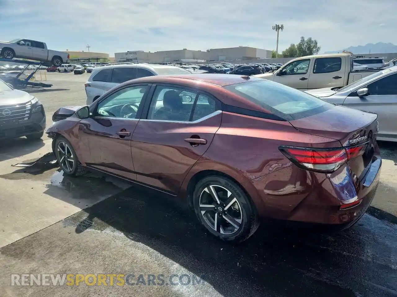 2 fotografías del automóvil dañado 3N1AB8CV4RY314549 NISSAN SENTRA 2024