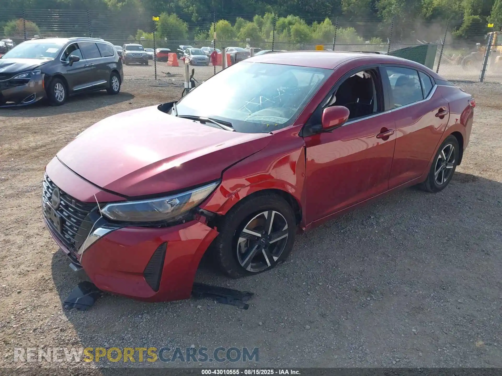 2 fotografías del automóvil dañado 3N1AB8CVXRY388607 NISSAN SENTRA 2024