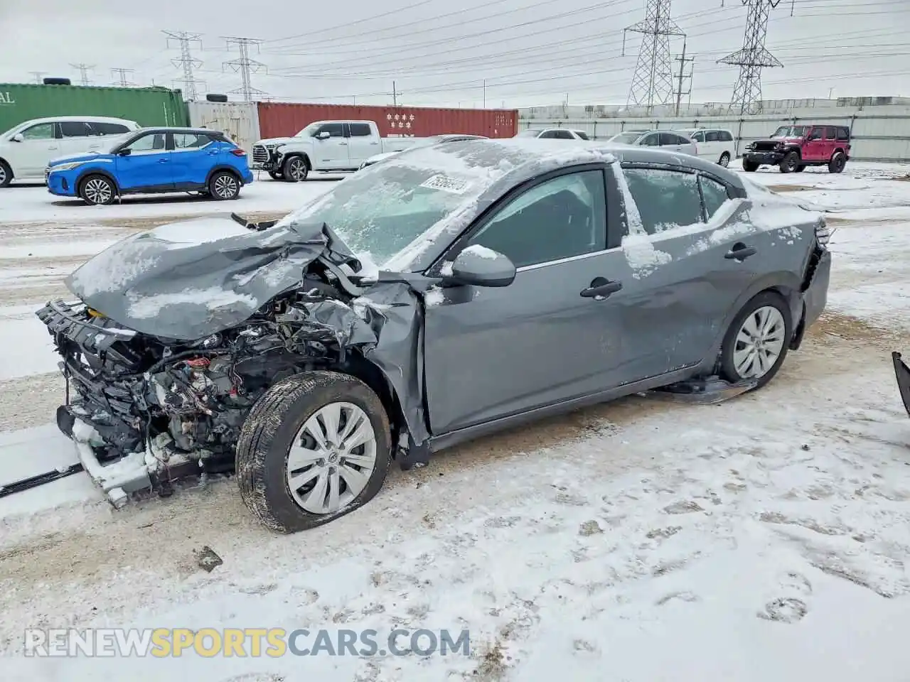 1 Photograph of a damaged car 3N1AB8BV3SY415718 NISSAN SENTRA 2025