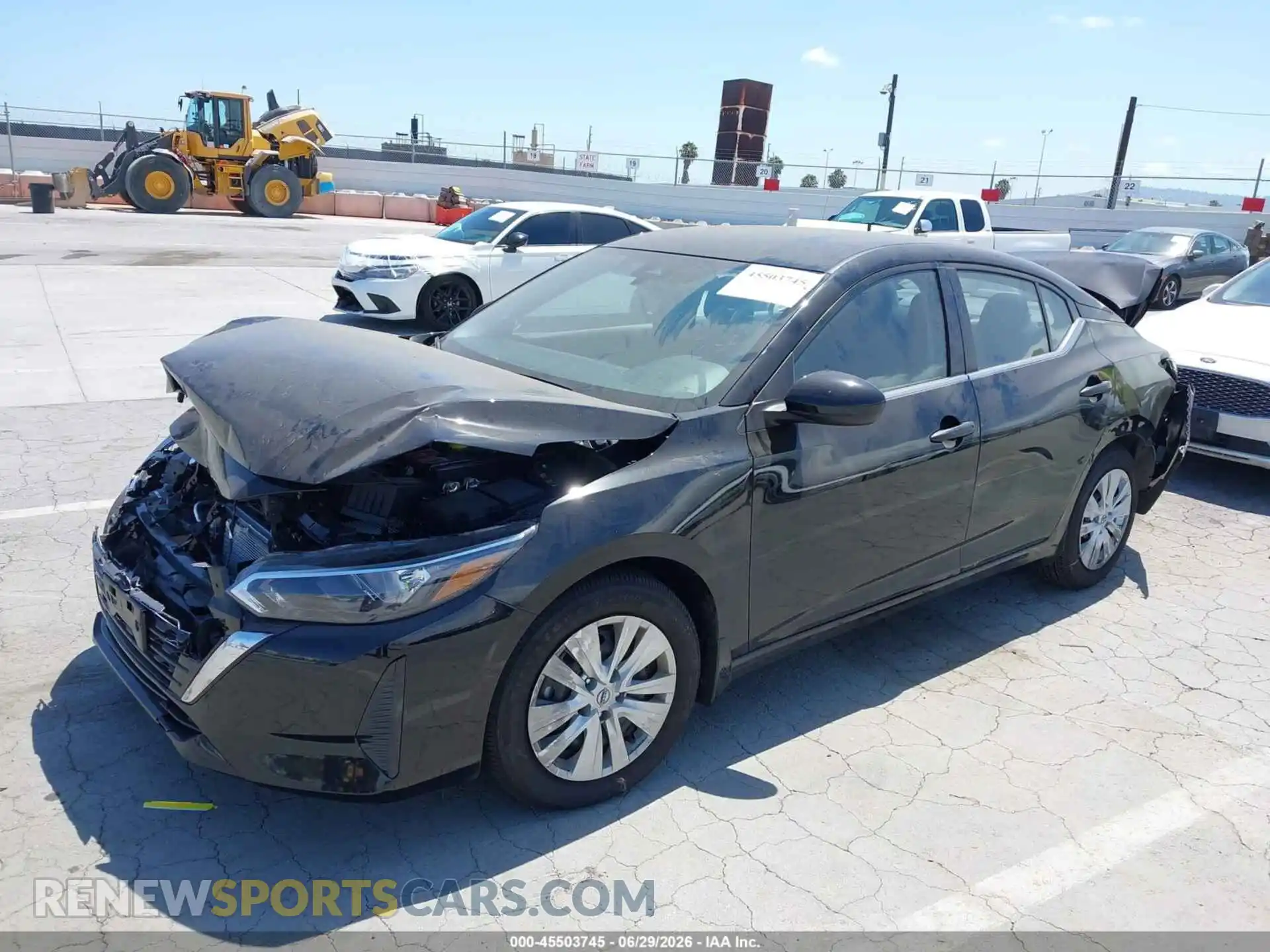 2 Photograph of a damaged car 3N1AB8BV3SY416626 NISSAN SENTRA 2025