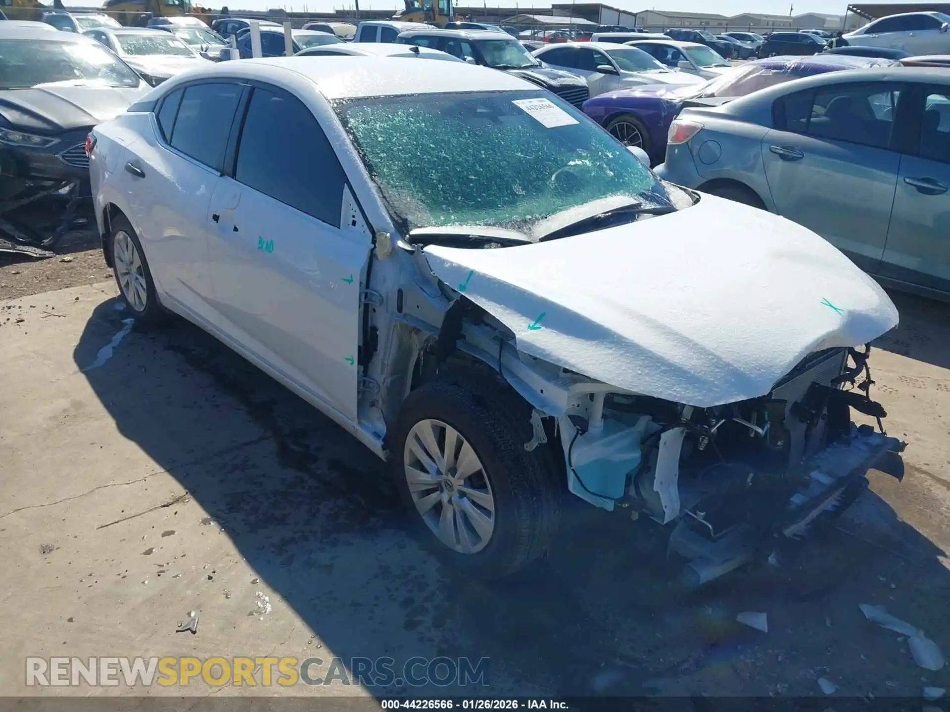 1 fotografías del automóvil dañado 3N1AB8BV4SY428414 NISSAN SENTRA 2025