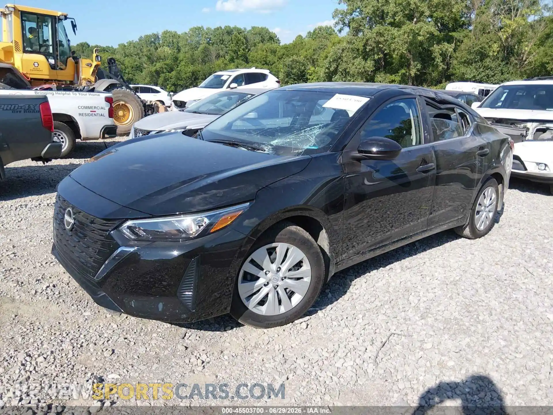 2 Photograph of a damaged car 3N1AB8BV9SY415870 NISSAN SENTRA 2025