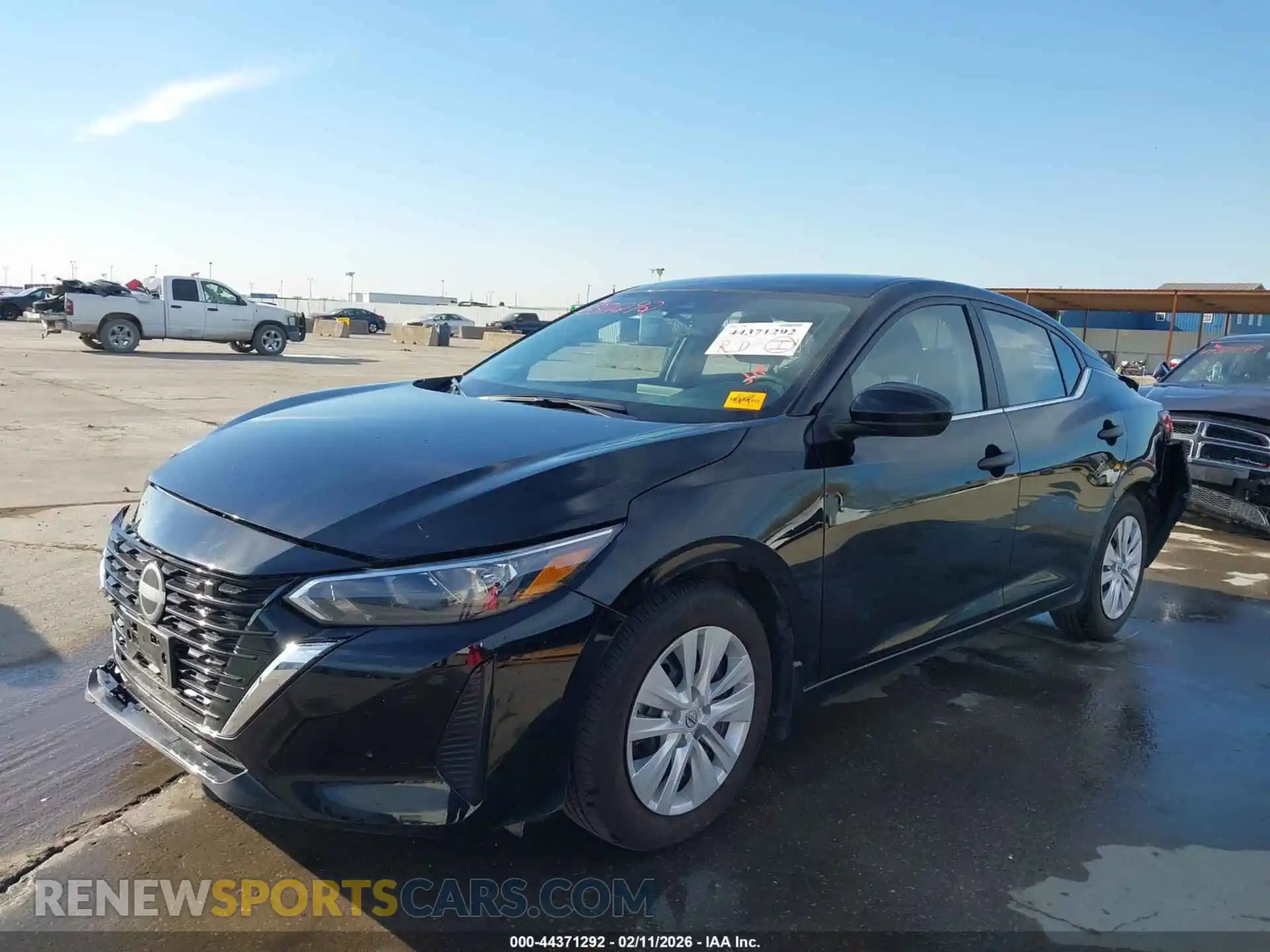 2 Photograph of a damaged car 3N1AB8BV9SY416811 NISSAN SENTRA 2025