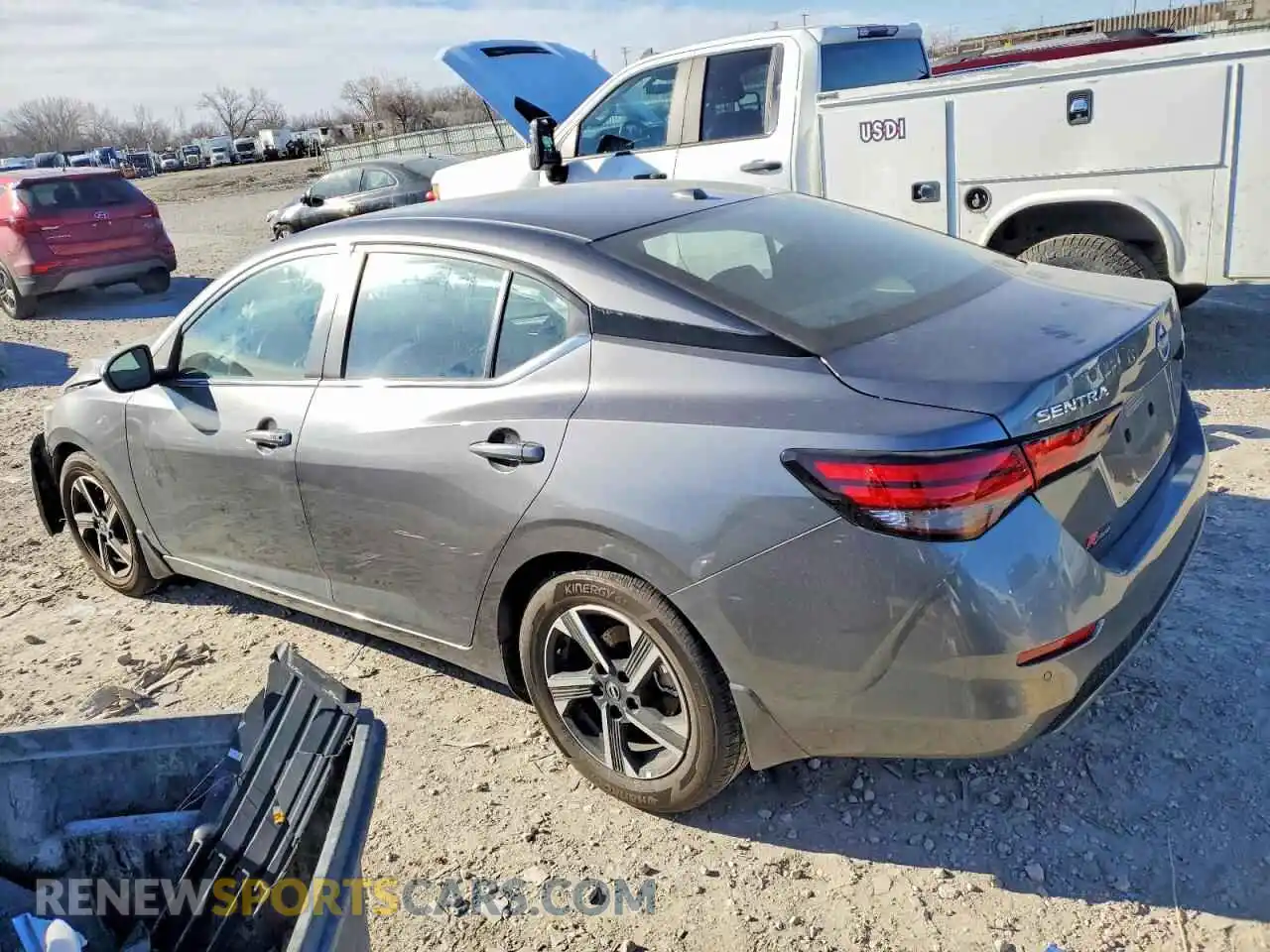 2 fotografías del automóvil dañado 3N1AB8CV1SY228296 NISSAN SENTRA 2025