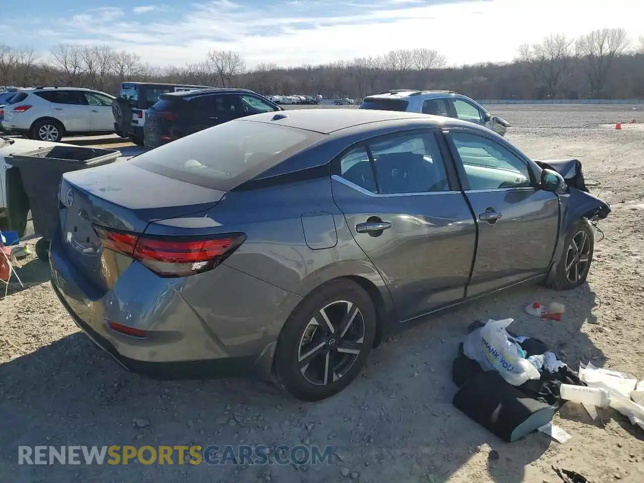 3 fotografías del automóvil dañado 3N1AB8CV1SY228296 NISSAN SENTRA 2025