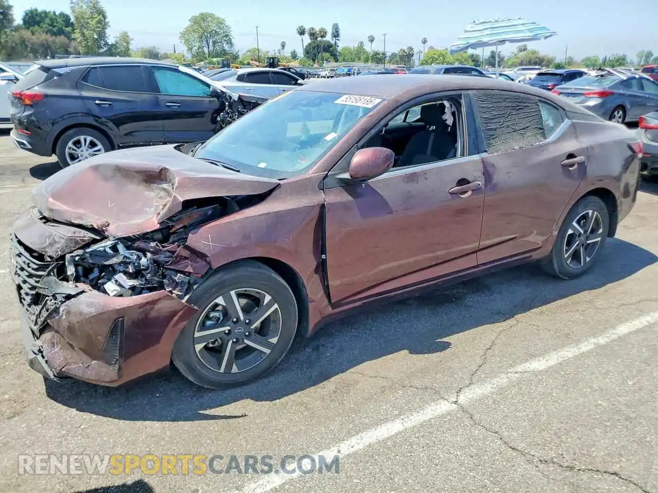 1 Photograph of a damaged car 3N1AB8CV1SY412945 NISSAN SENTRA 2025