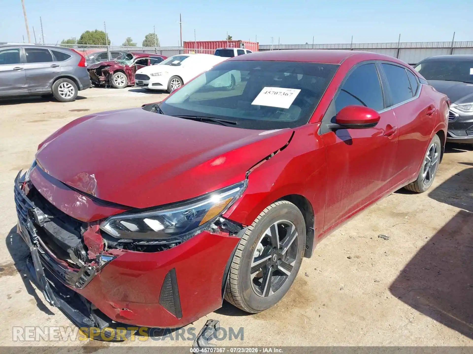 2 Photograph of a damaged car 3N1AB8CV3SY255144 NISSAN SENTRA 2025