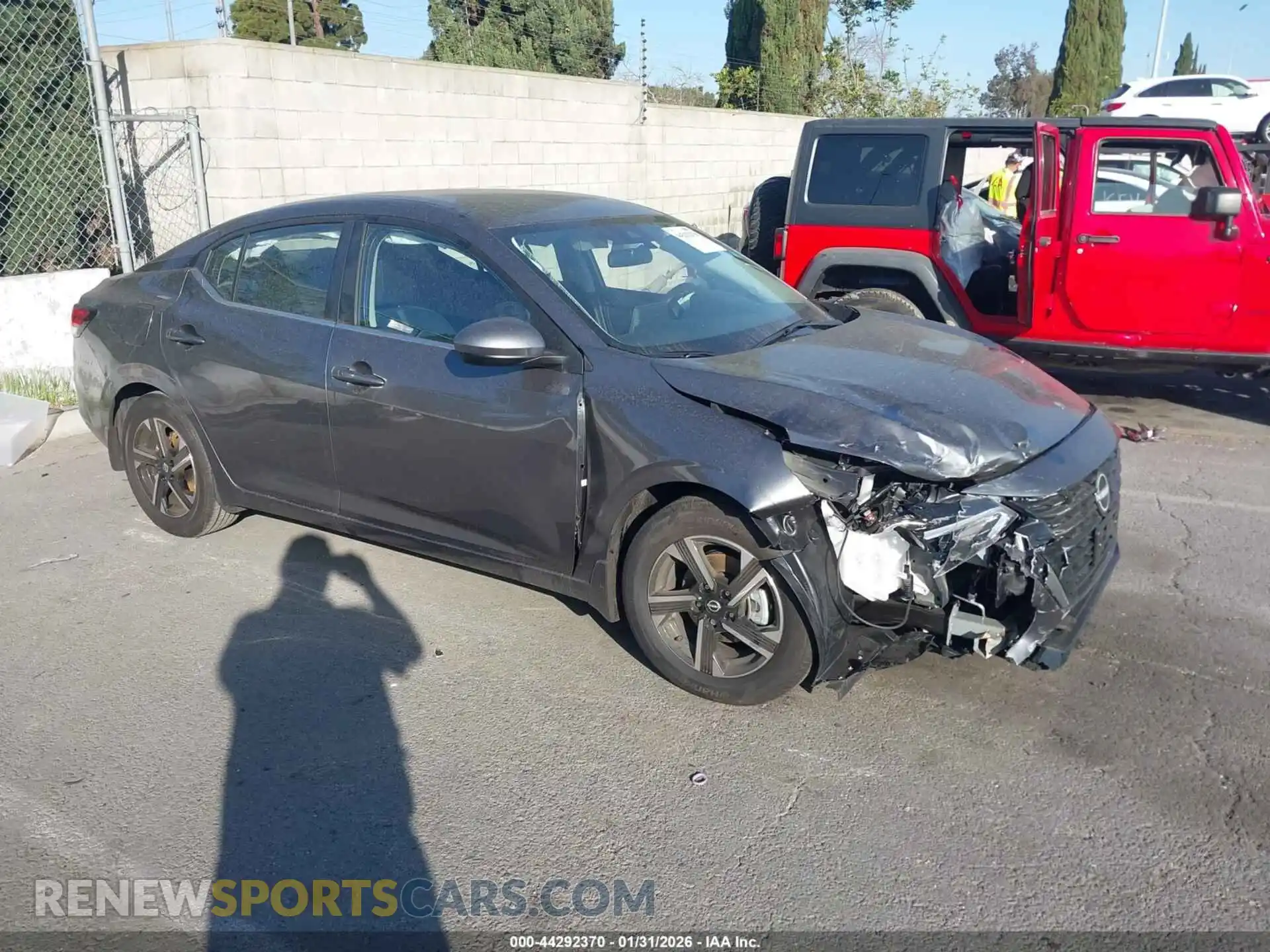 1 Photograph of a damaged car 3N1AB8CV5SY411510 NISSAN SENTRA 2025