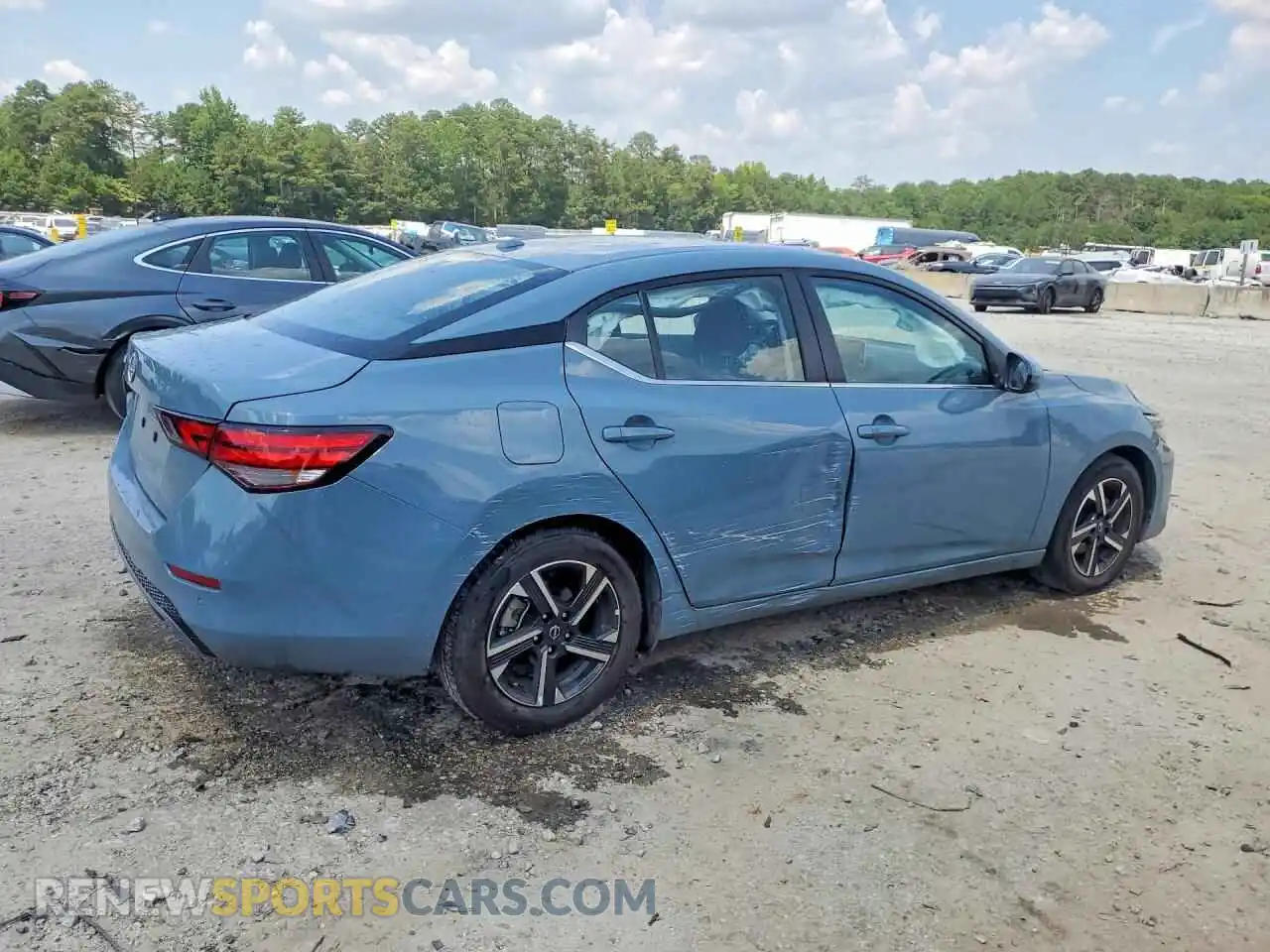 3 fotografías del automóvil dañado 3N1AB8CV6SY285514 NISSAN SENTRA 2025