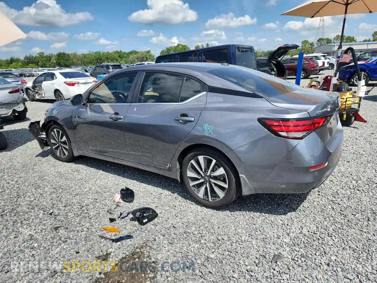 2 fotografías del automóvil dañado 3N1AB8CV6SY385077 NISSAN SENTRA 2025