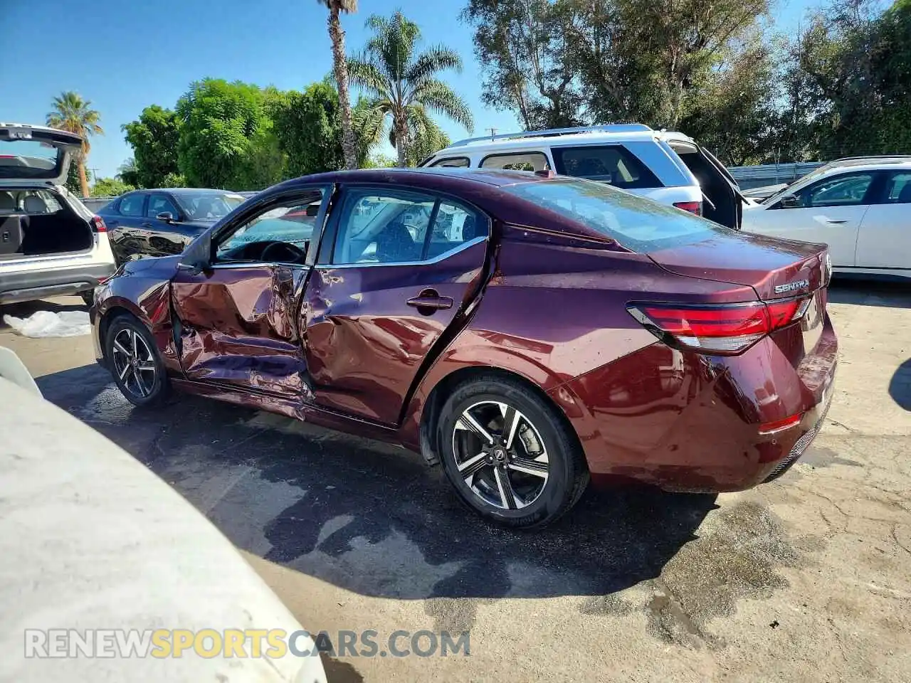 2 Photograph of a damaged car 3N1AB8CV7SY299535 NISSAN SENTRA 2025