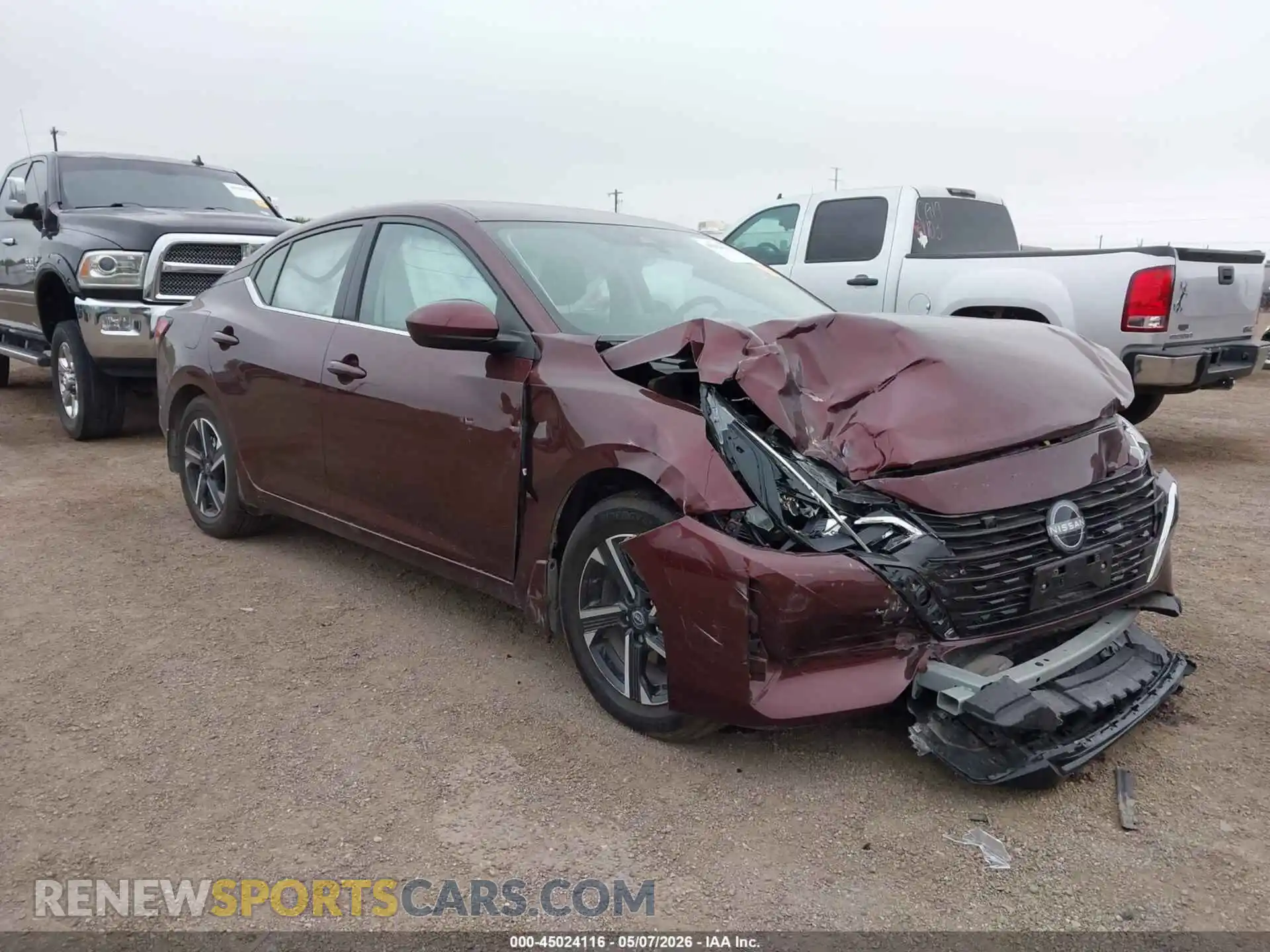 1 Photograph of a damaged car 3N1AB8CV7SY427322 NISSAN SENTRA 2025