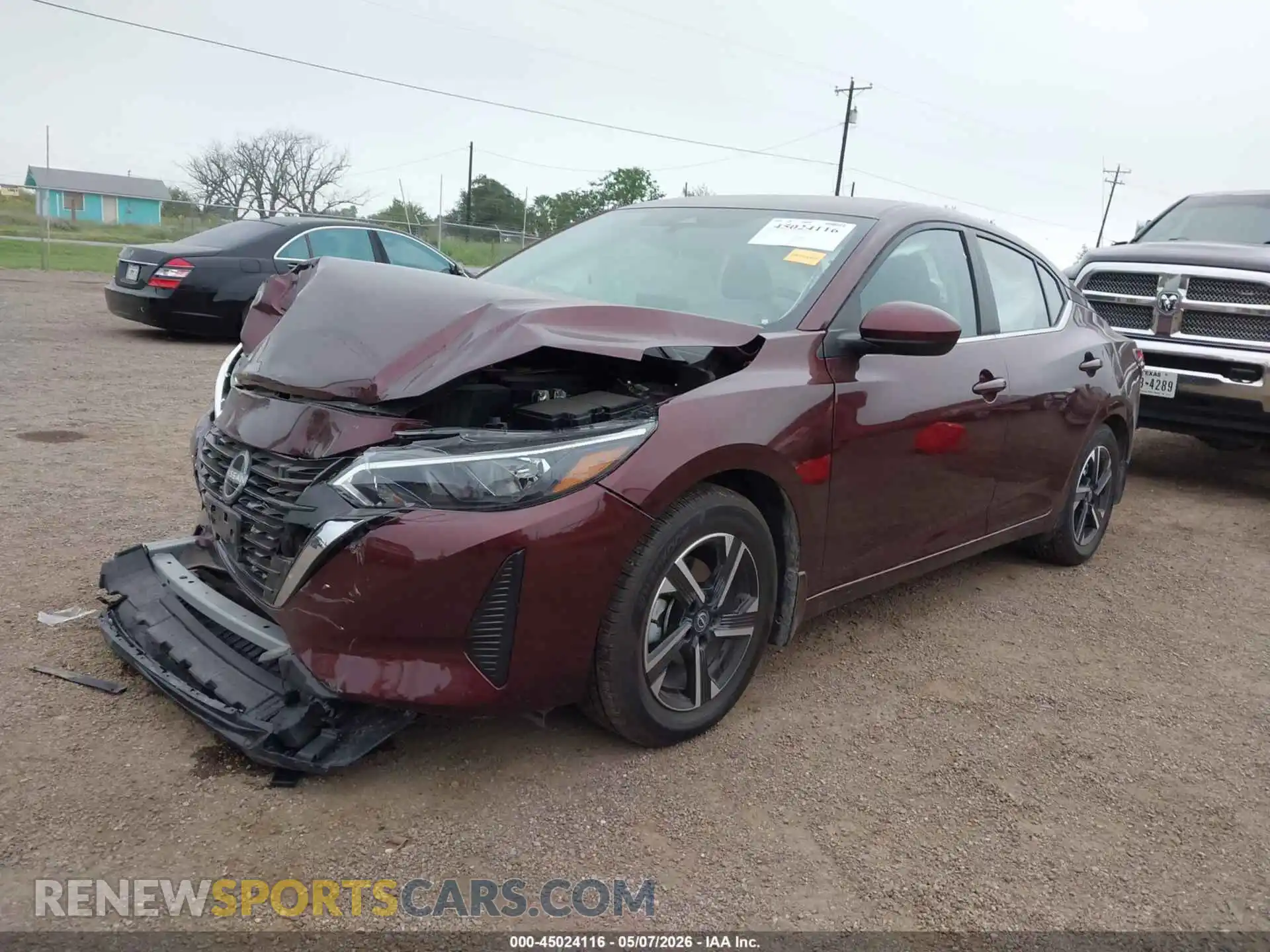 2 Photograph of a damaged car 3N1AB8CV7SY427322 NISSAN SENTRA 2025