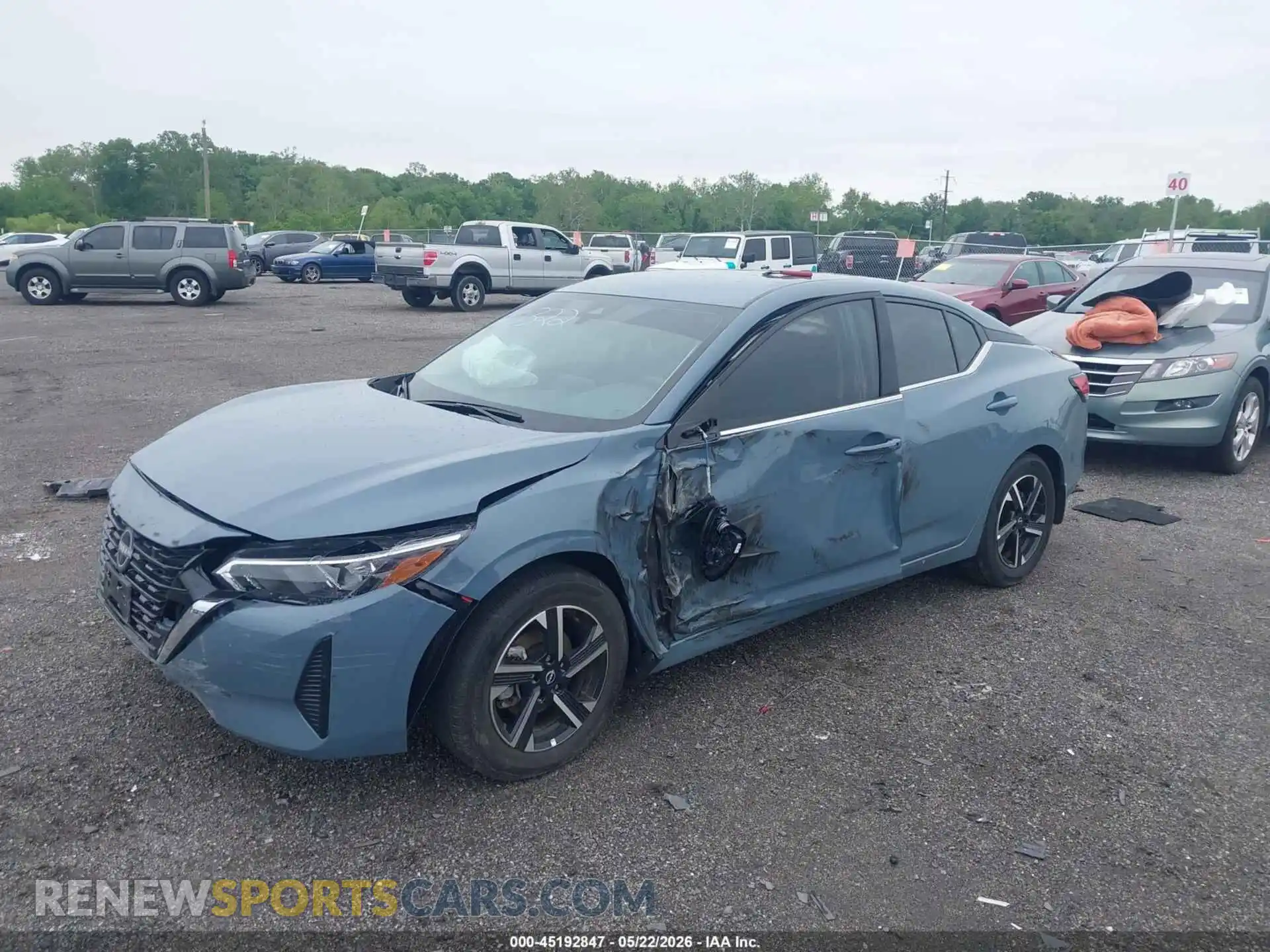 2 Photograph of a damaged car 3N1AB8CV9SY410053 NISSAN SENTRA 2025