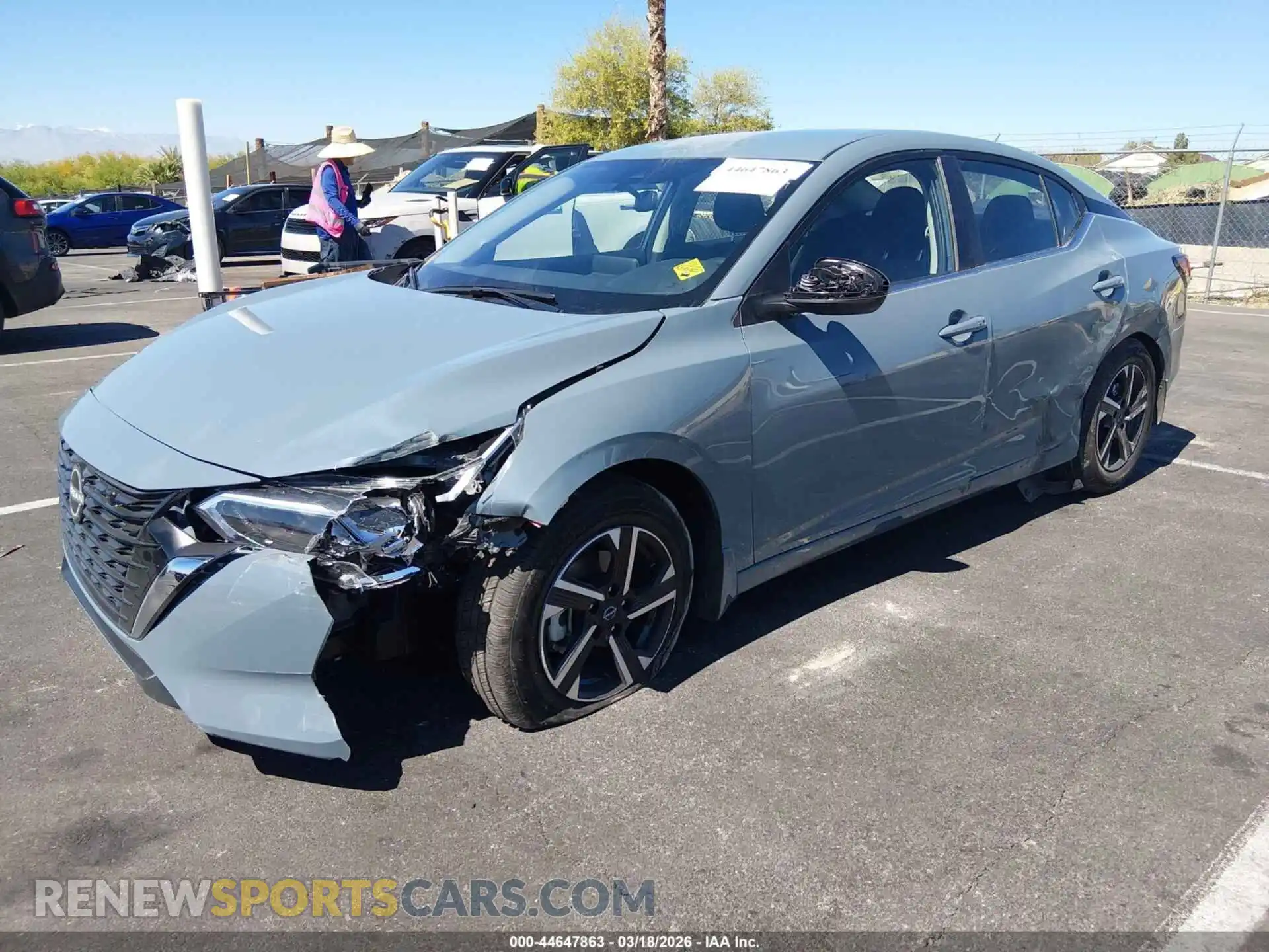 2 Photograph of a damaged car 3N1AB8CV9SY420095 NISSAN SENTRA 2025