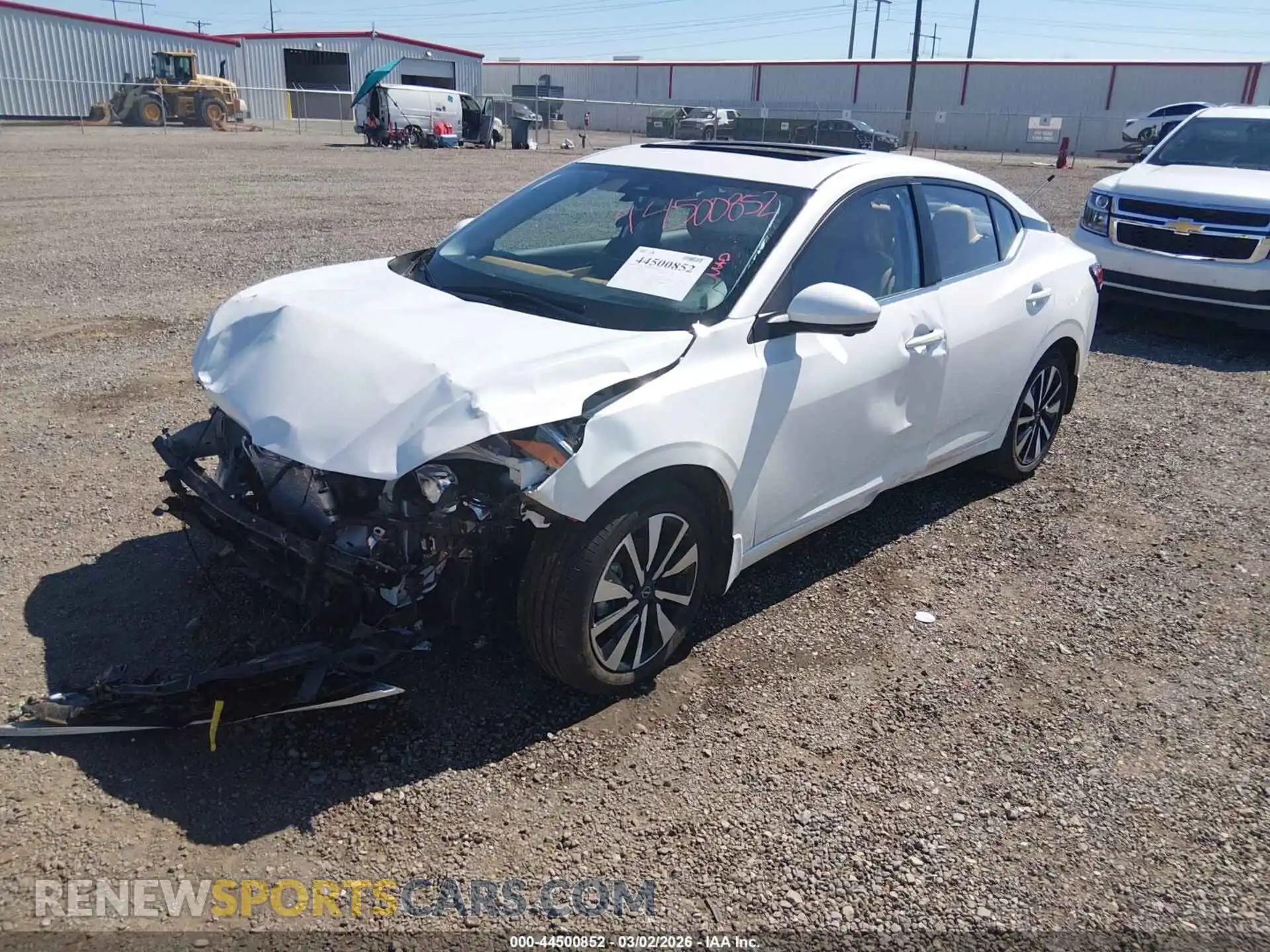 2 Photograph of a damaged car 3N1AB8CVXSY420185 NISSAN SENTRA 2025
