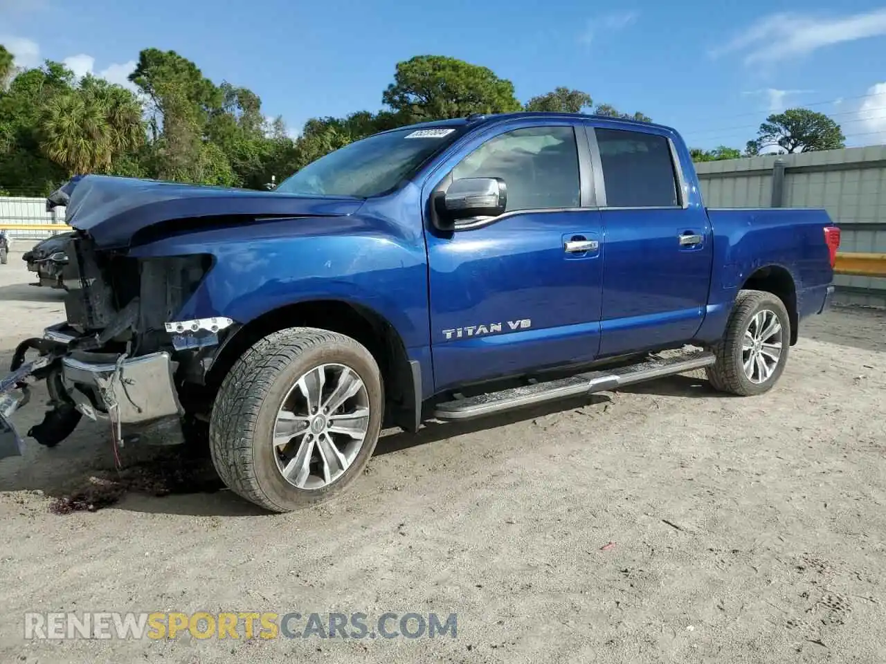 1 Photograph of a damaged car 1N6AA1E50KN529351 NISSAN TITAN 2019