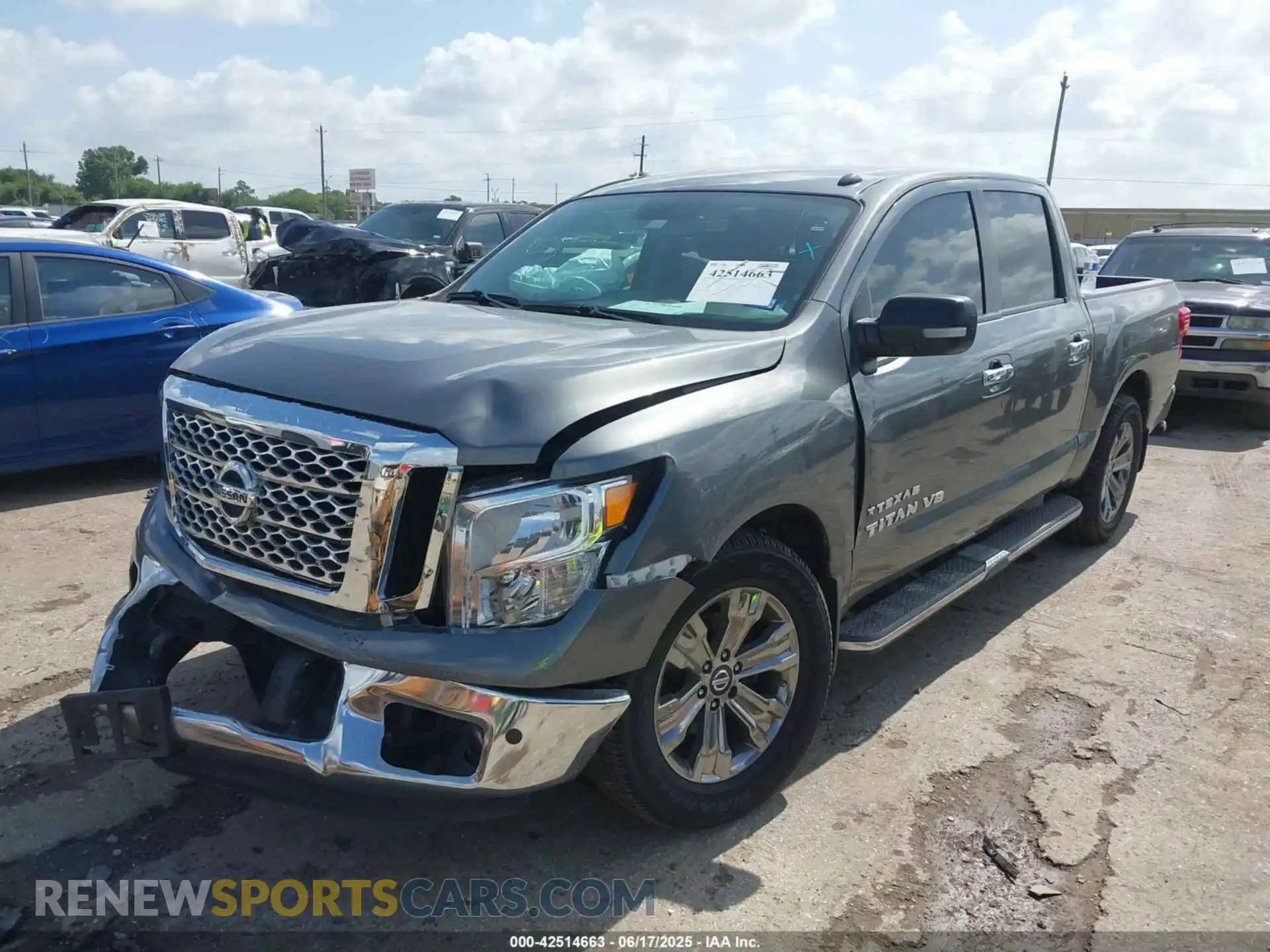 2 Photograph of a damaged car 1N6AA1E68KN525413 NISSAN TITAN 2019
