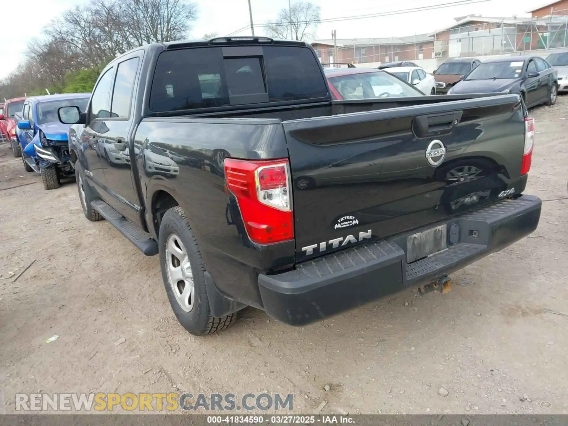 3 Photograph of a damaged car 1N6AA1EJ2KN500351 NISSAN TITAN 2019