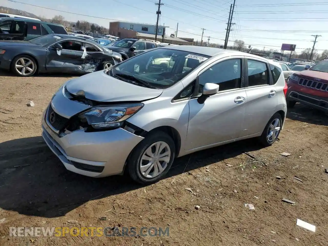1 Photograph of a damaged car 3N1CE2CP3KL363288 NISSAN VERSA 2019