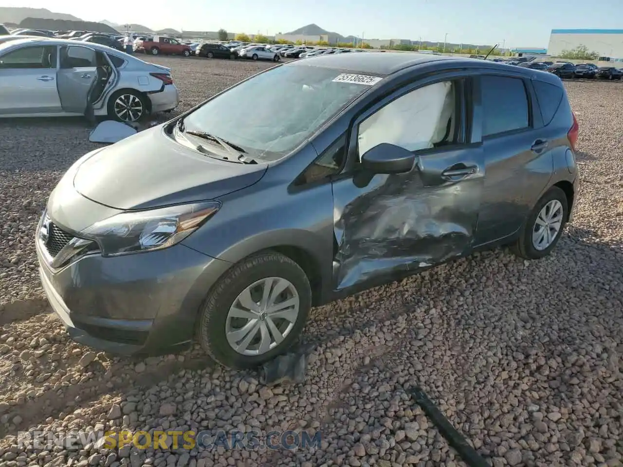 1 Photograph of a damaged car 3N1CE2CPXKL360906 NISSAN VERSA 2019