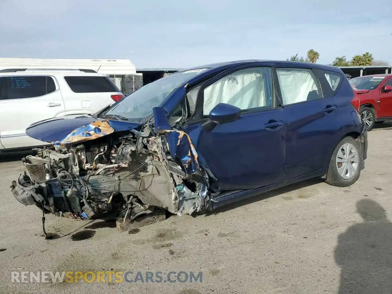 1 Photograph of a damaged car 3N1CE2CPXKL363403 NISSAN VERSA 2019