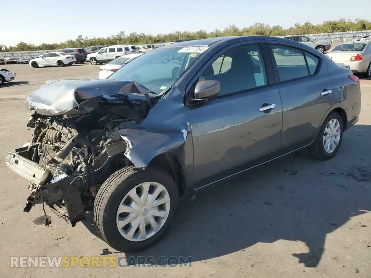 1 Photograph of a damaged car 3N1CN7AP0KL862470 NISSAN VERSA 2019