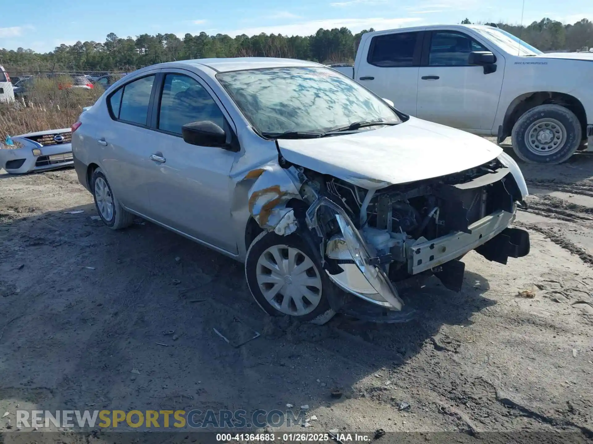 1 Photograph of a damaged car 3N1CN7AP2KL845332 NISSAN VERSA 2019