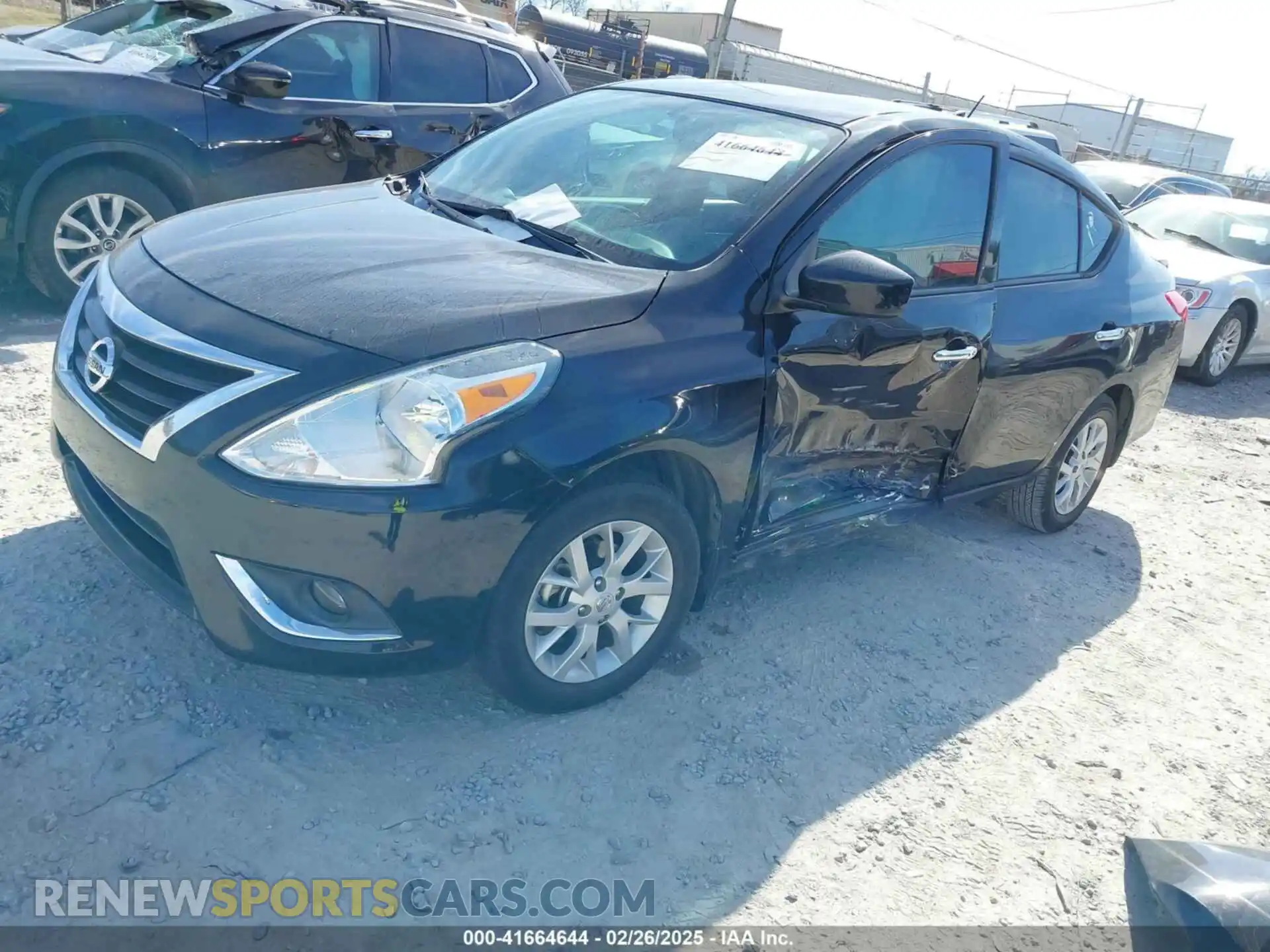 2 Photograph of a damaged car 3N1CN7AP3KL801419 NISSAN VERSA 2019