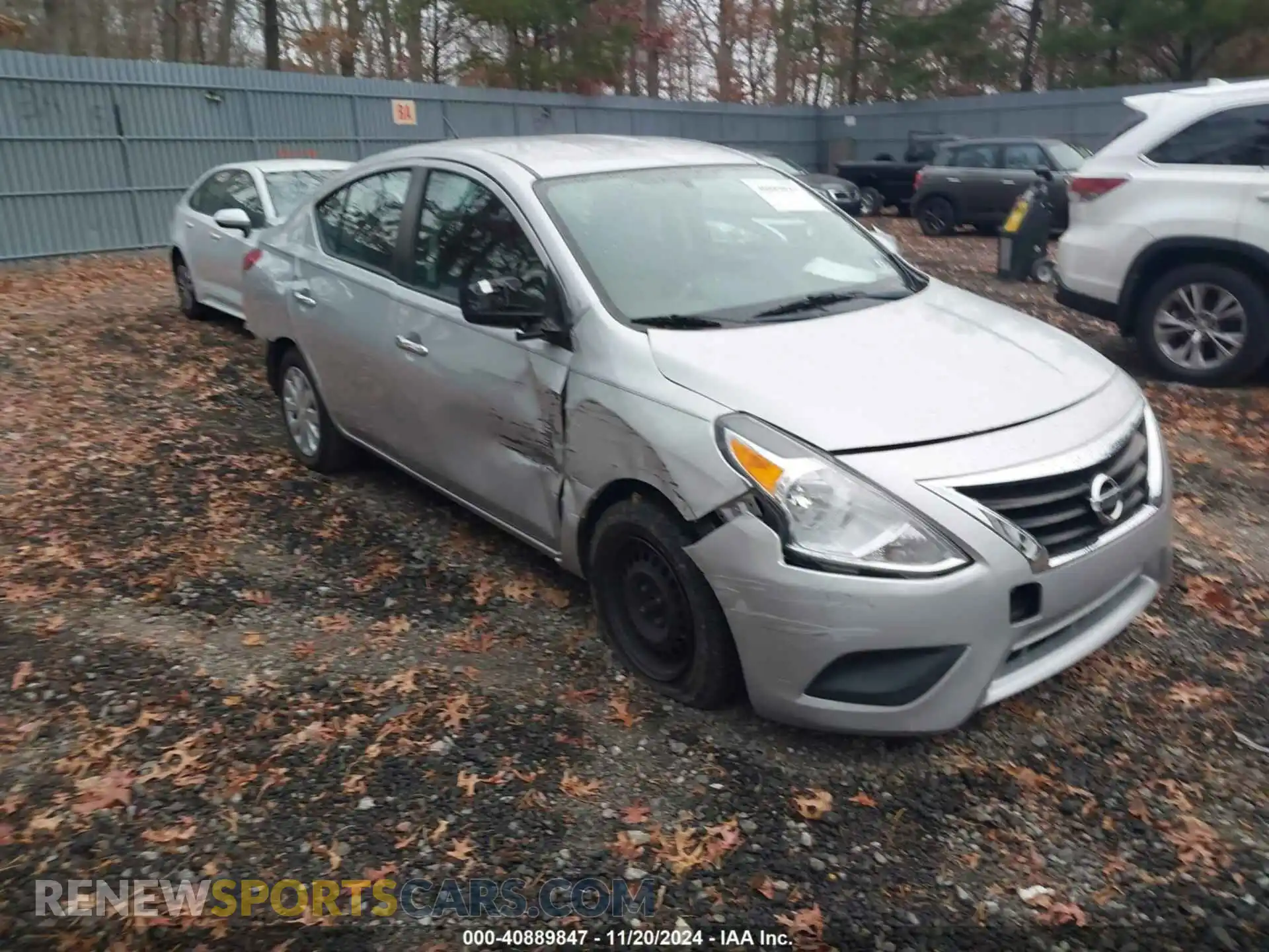 1 Photograph of a damaged car 3N1CN7AP3KL855237 NISSAN VERSA 2019