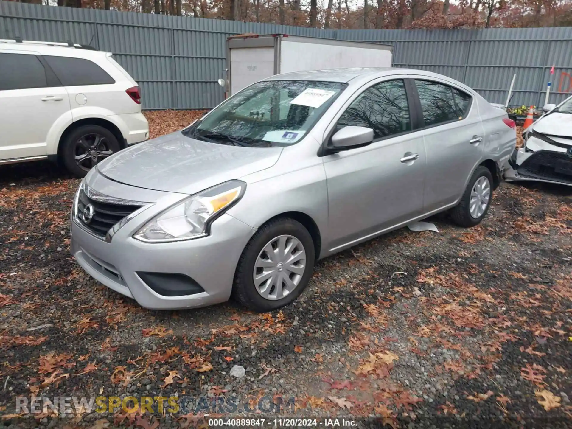 2 Photograph of a damaged car 3N1CN7AP3KL855237 NISSAN VERSA 2019