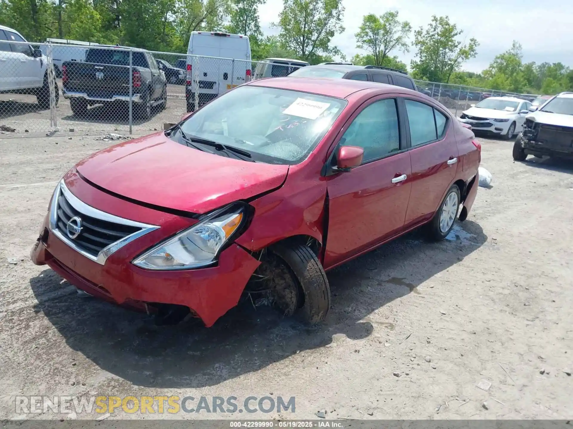 2 Photograph of a damaged car 3N1CN7AP4KL842965 NISSAN VERSA 2019