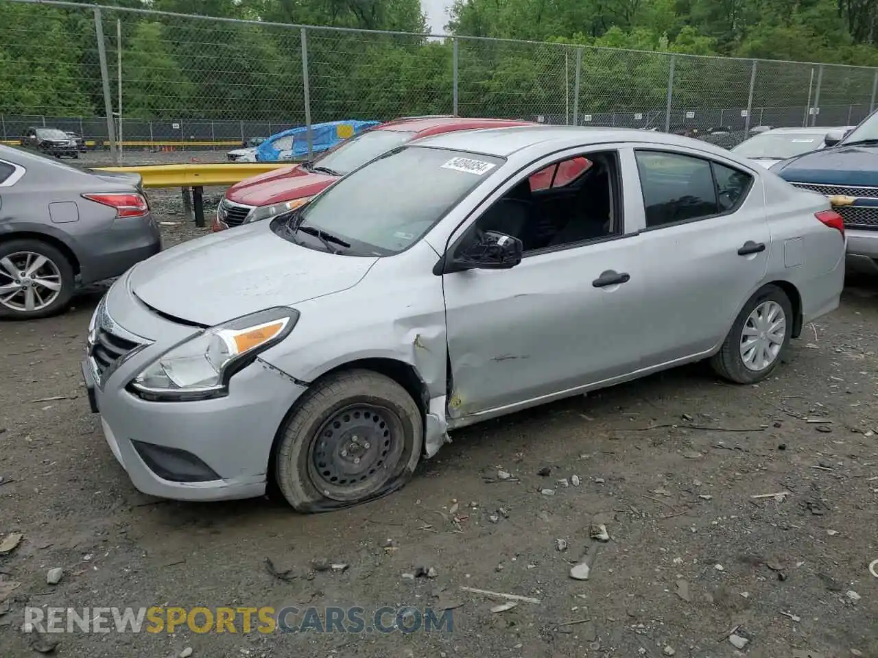 1 fotografías del automóvil dañado 3N1CN7AP7KL818322 NISSAN VERSA 2019