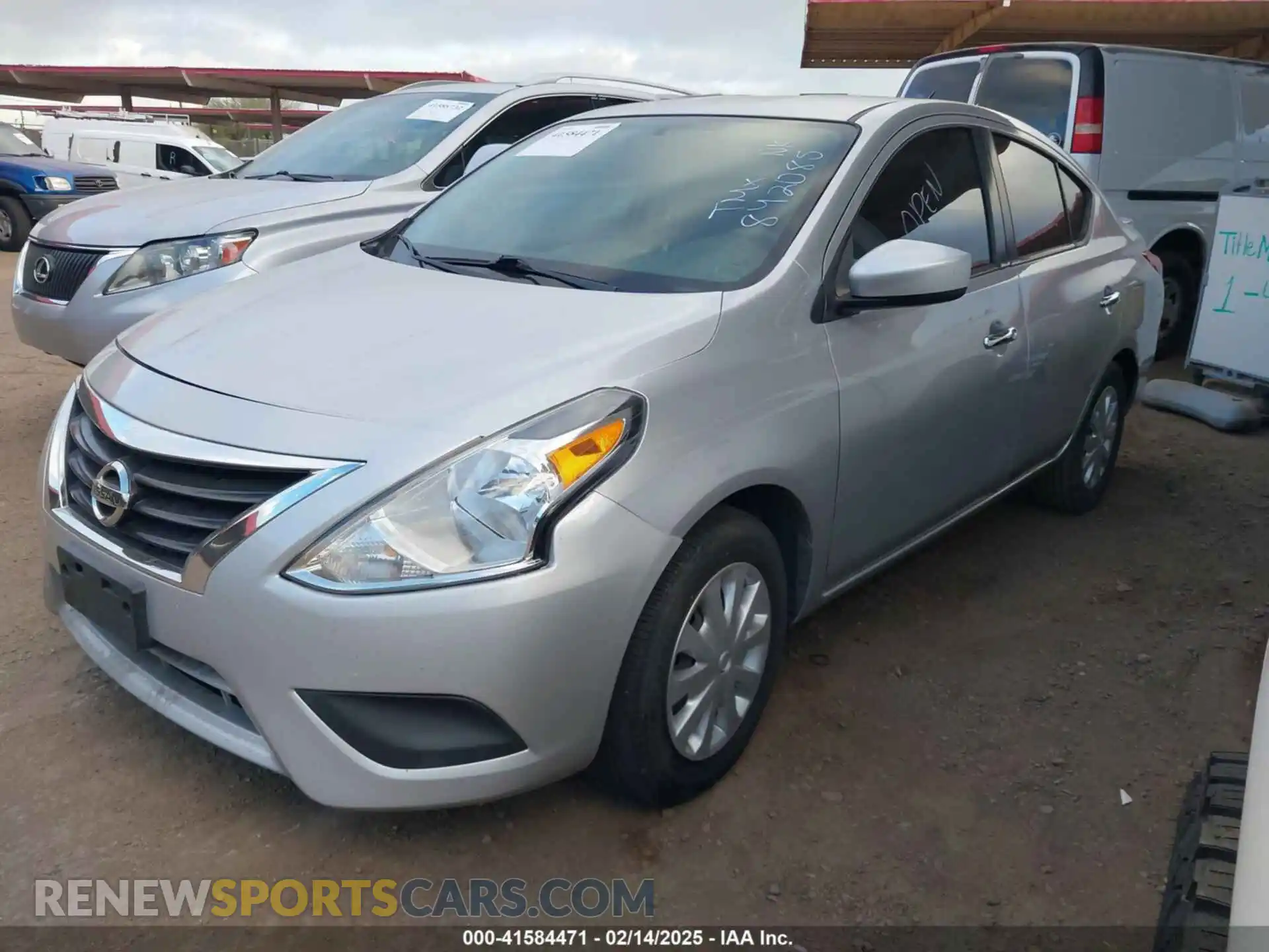 2 Photograph of a damaged car 3N1CN7AP7KL842085 NISSAN VERSA 2019