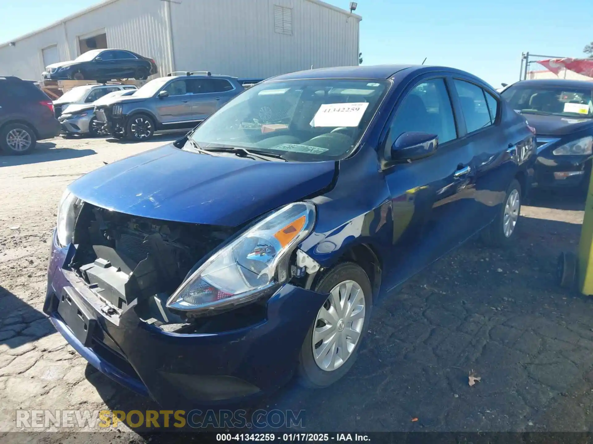 2 Photograph of a damaged car 3N1CN7AP7KL875751 NISSAN VERSA 2019